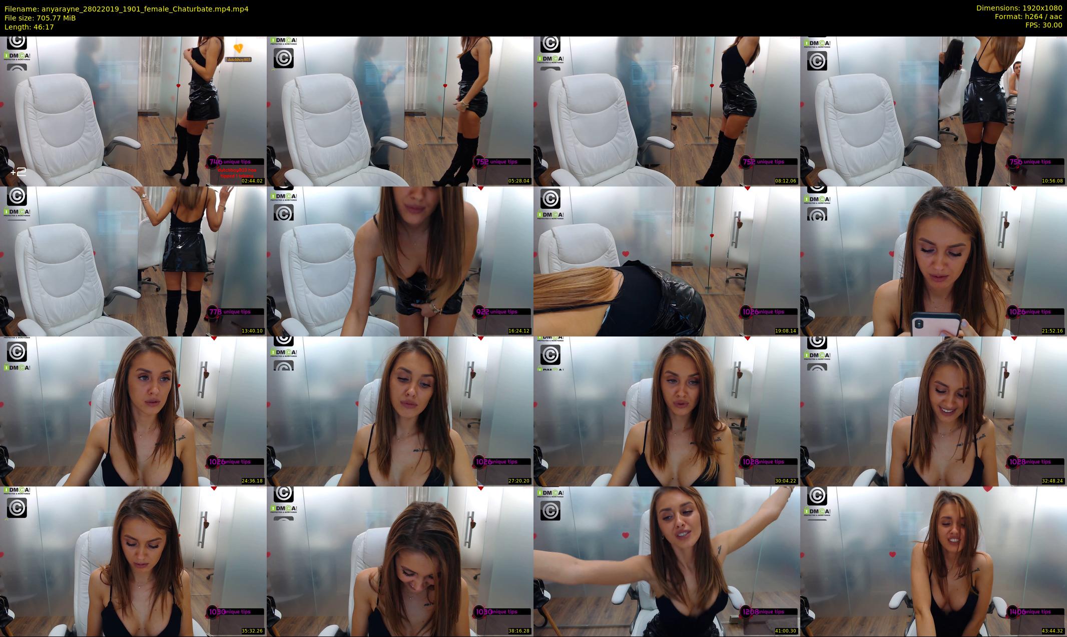 anyarayne — 47 minute Chaturbate female cam show recording, 1080p, Feb 28, 2019