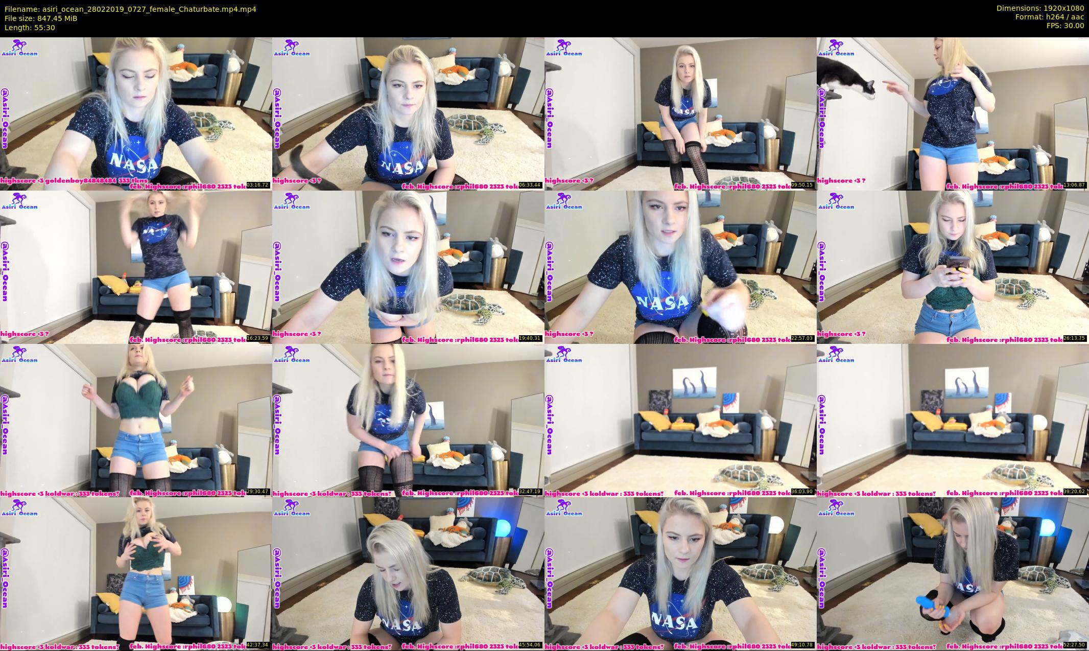 asiri_ocean — 56 minute Chaturbate female cam show recording, 1080p, Feb 28, 2019
