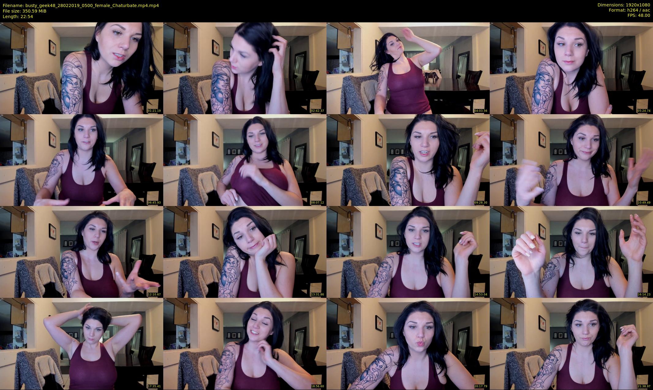 busty_geek48 — 23 minute Chaturbate female cam show recording, 1080p, Feb 28, 2019
