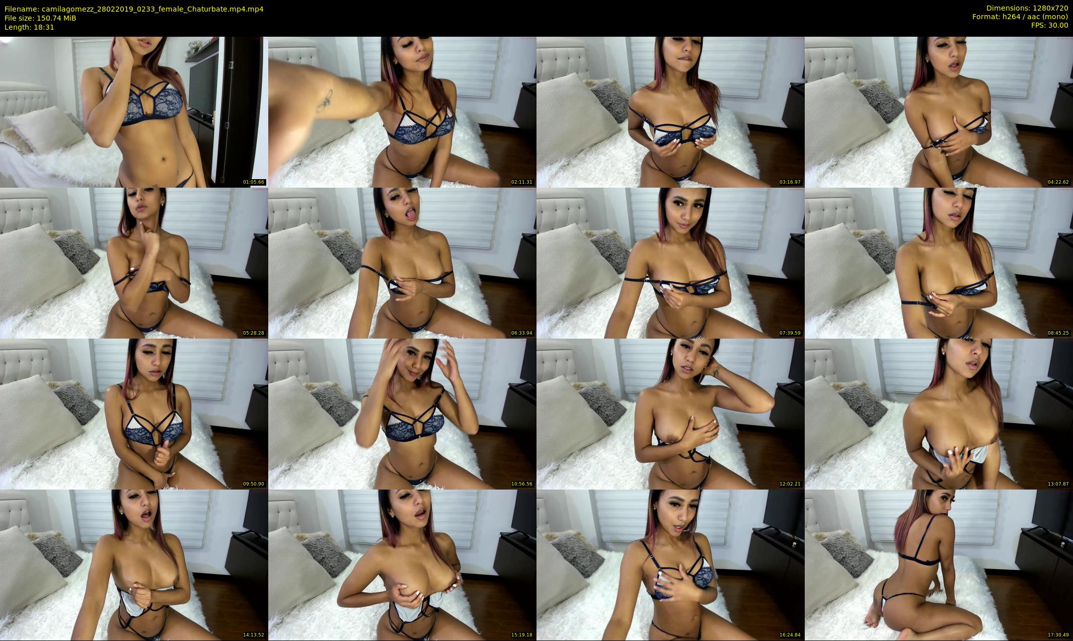 camilagomezz — 19 minute Chaturbate female cam show recording, 720p, Feb 28, 2019