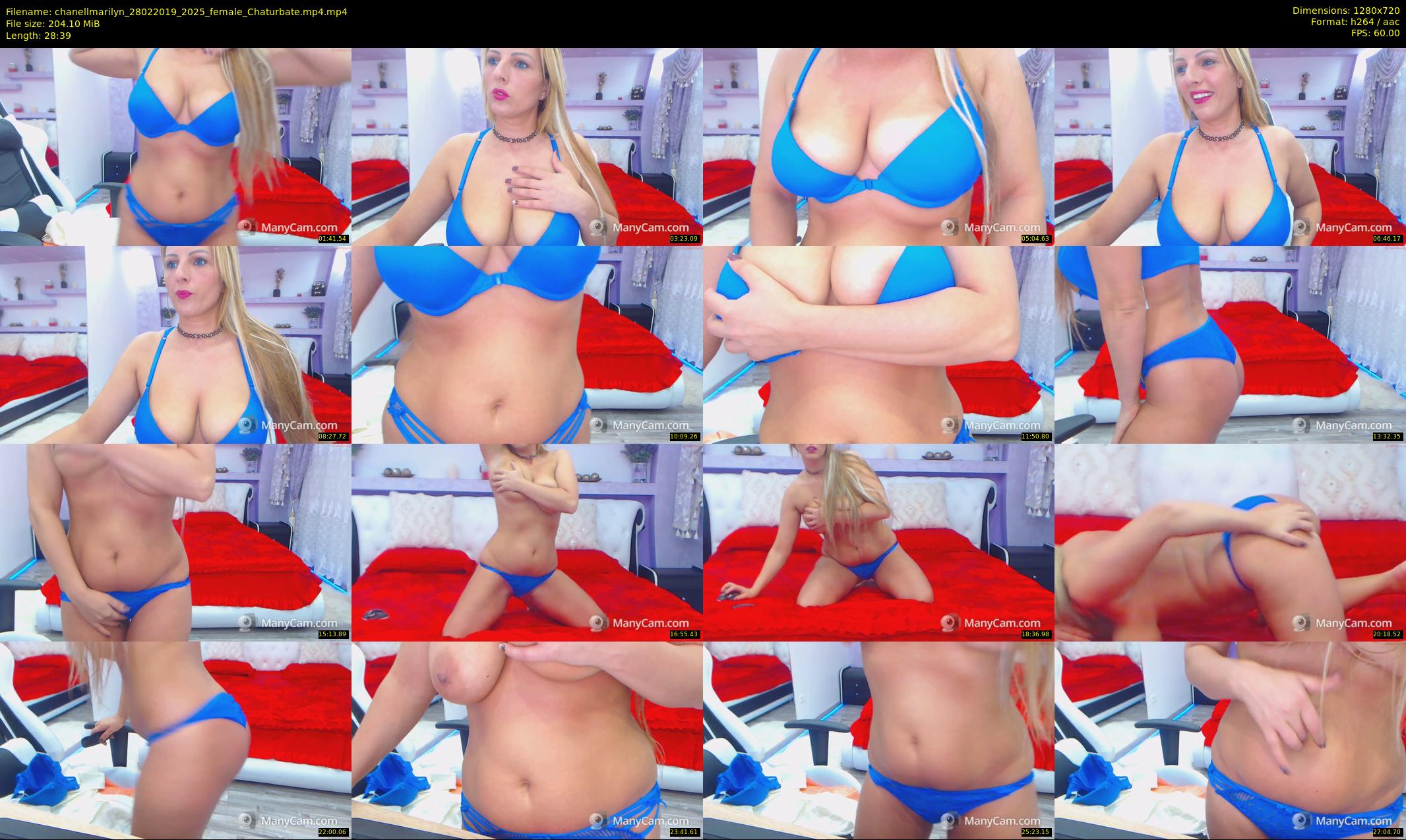 chanellmarilyn — 29 minute Chaturbate female cam show recording, 720p, Feb 28, 2019