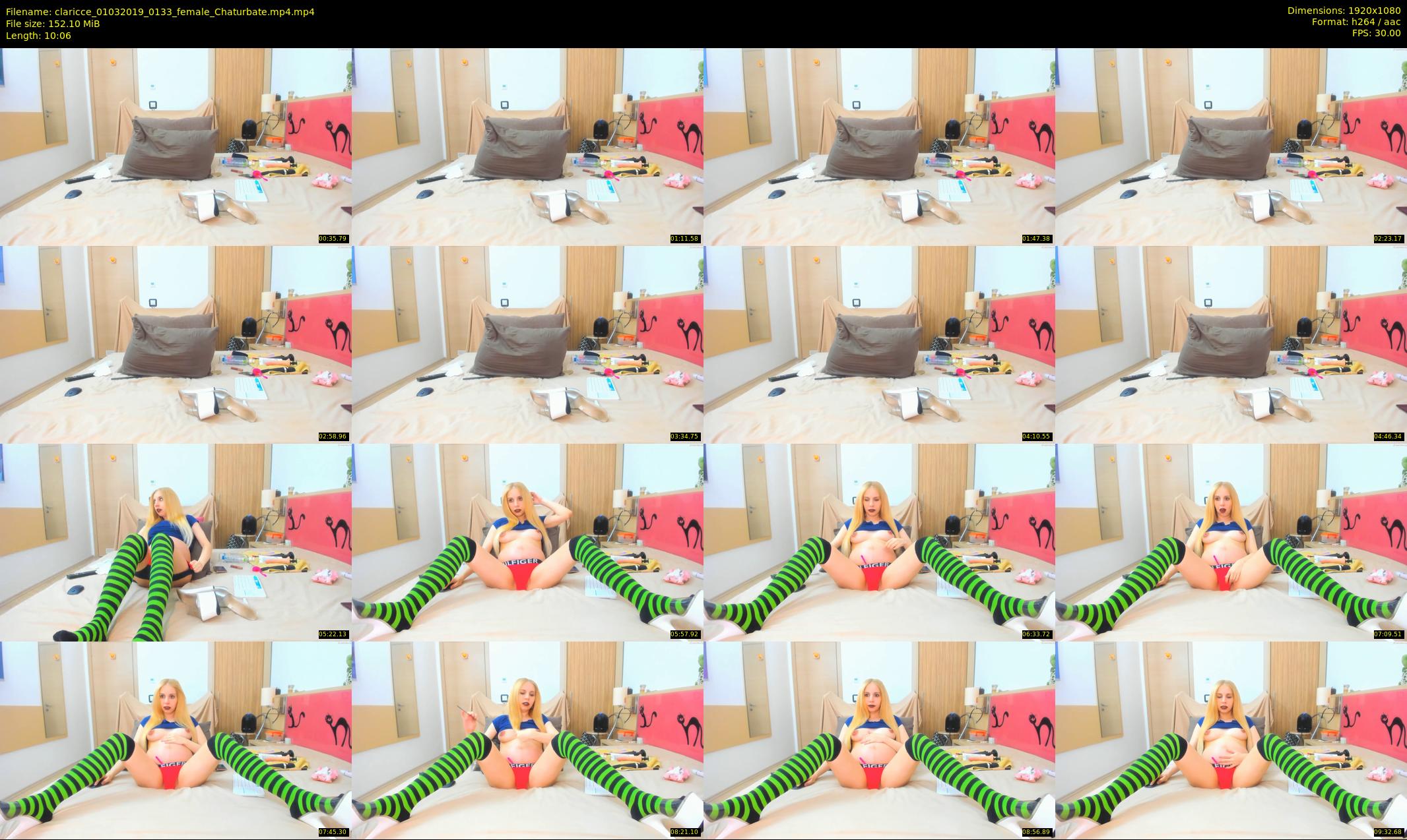 claricce — 11 minute Chaturbate female cam show recording, 1080p, Mar 1, 2019