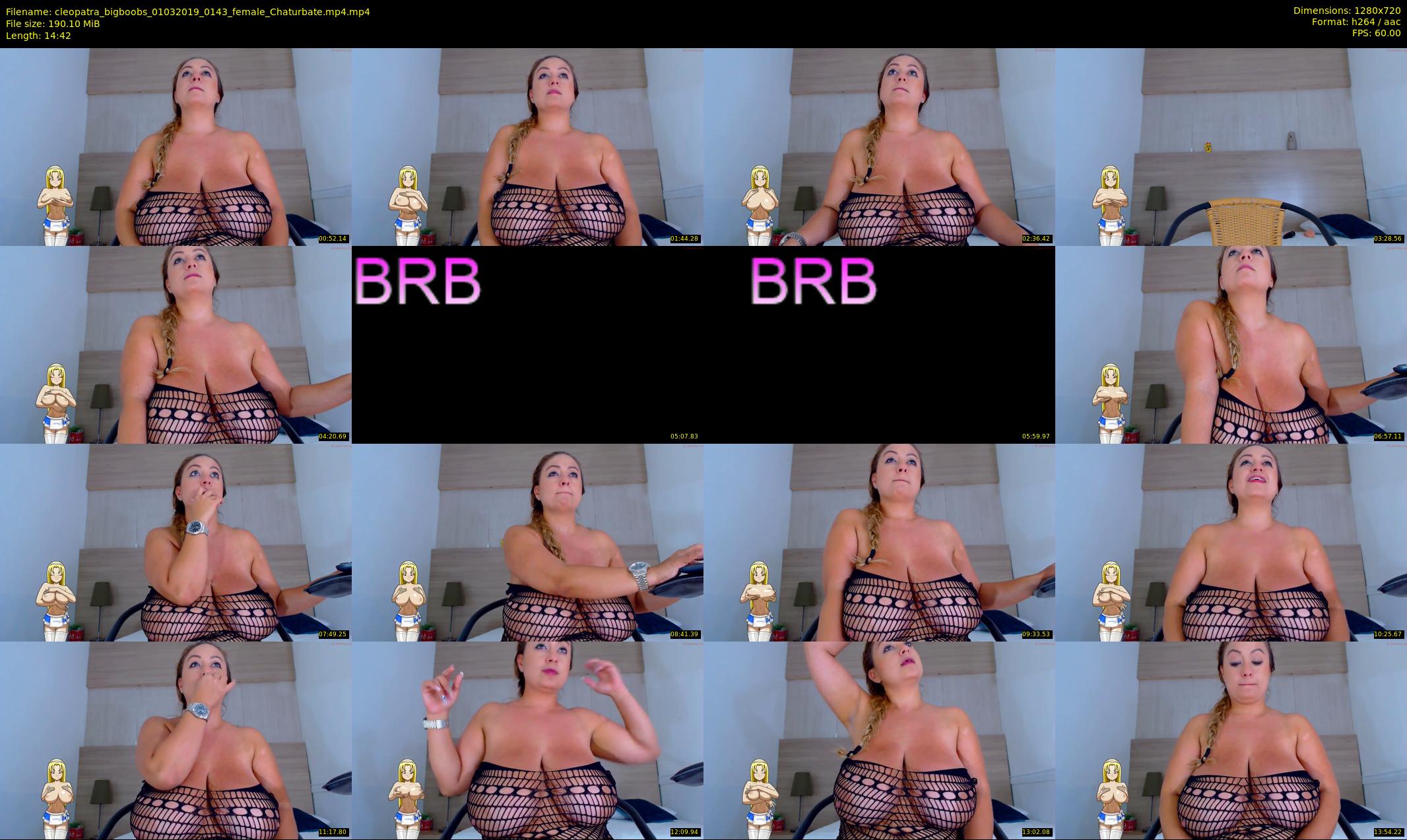 cleopatra_bigboobs — 15 minute Chaturbate female cam show recording, 720p, Mar 1, 2019