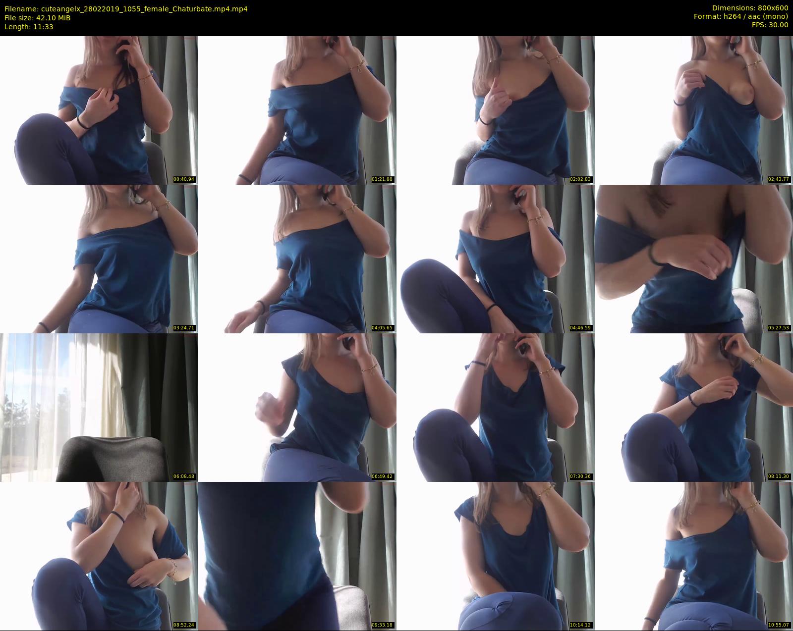 cuteangelx — 12 minute Chaturbate female cam show recording, 480p, Feb 28, 2019