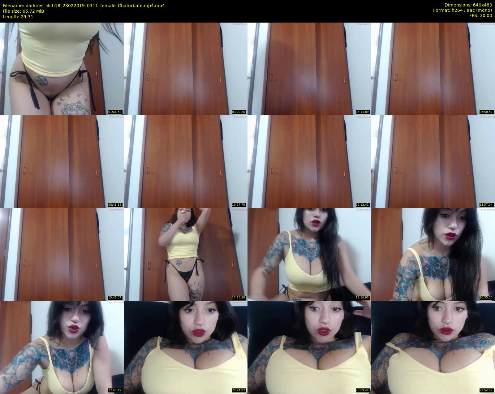 darknes_lilith18 — 30 minute Chaturbate female cam show recording, 480p, Feb 28, 2019