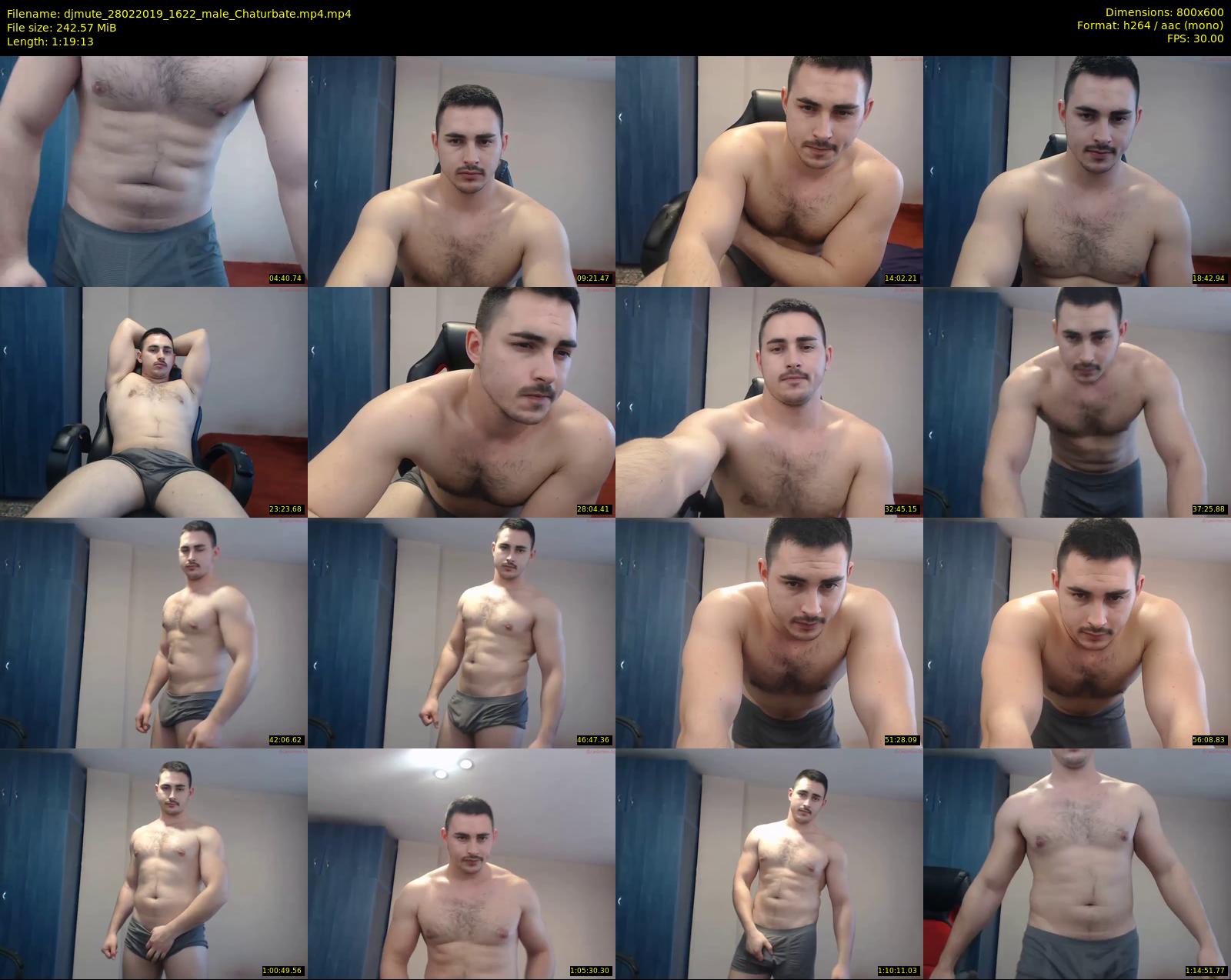 djmute — 80 minute Chaturbate male cam show recording, 480p, Feb 28, 2019