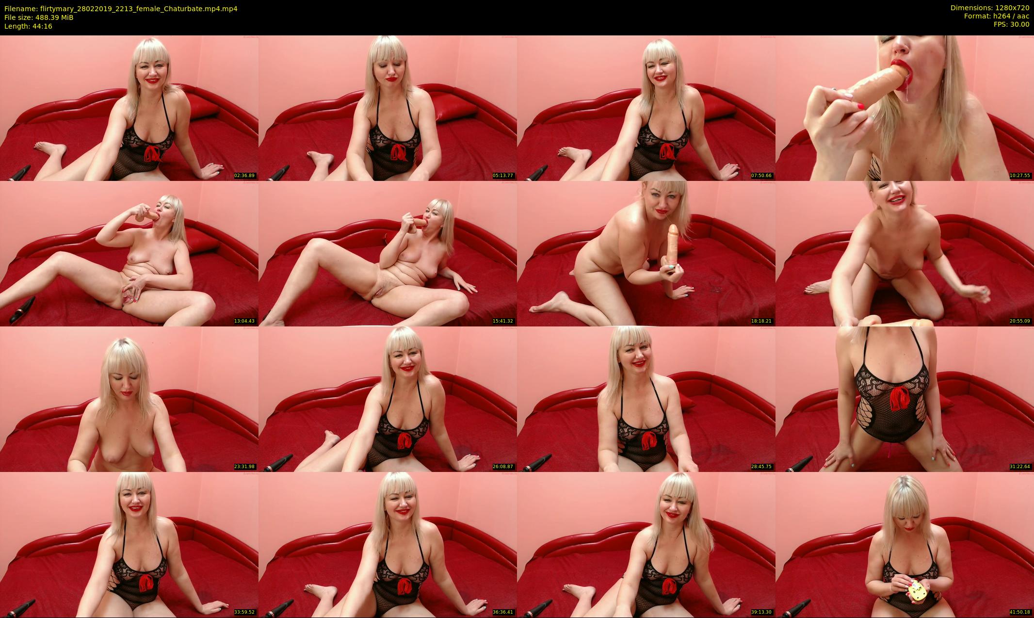 flirtymary — 45 minute Chaturbate female cam show recording, 720p, Feb 28, 2019