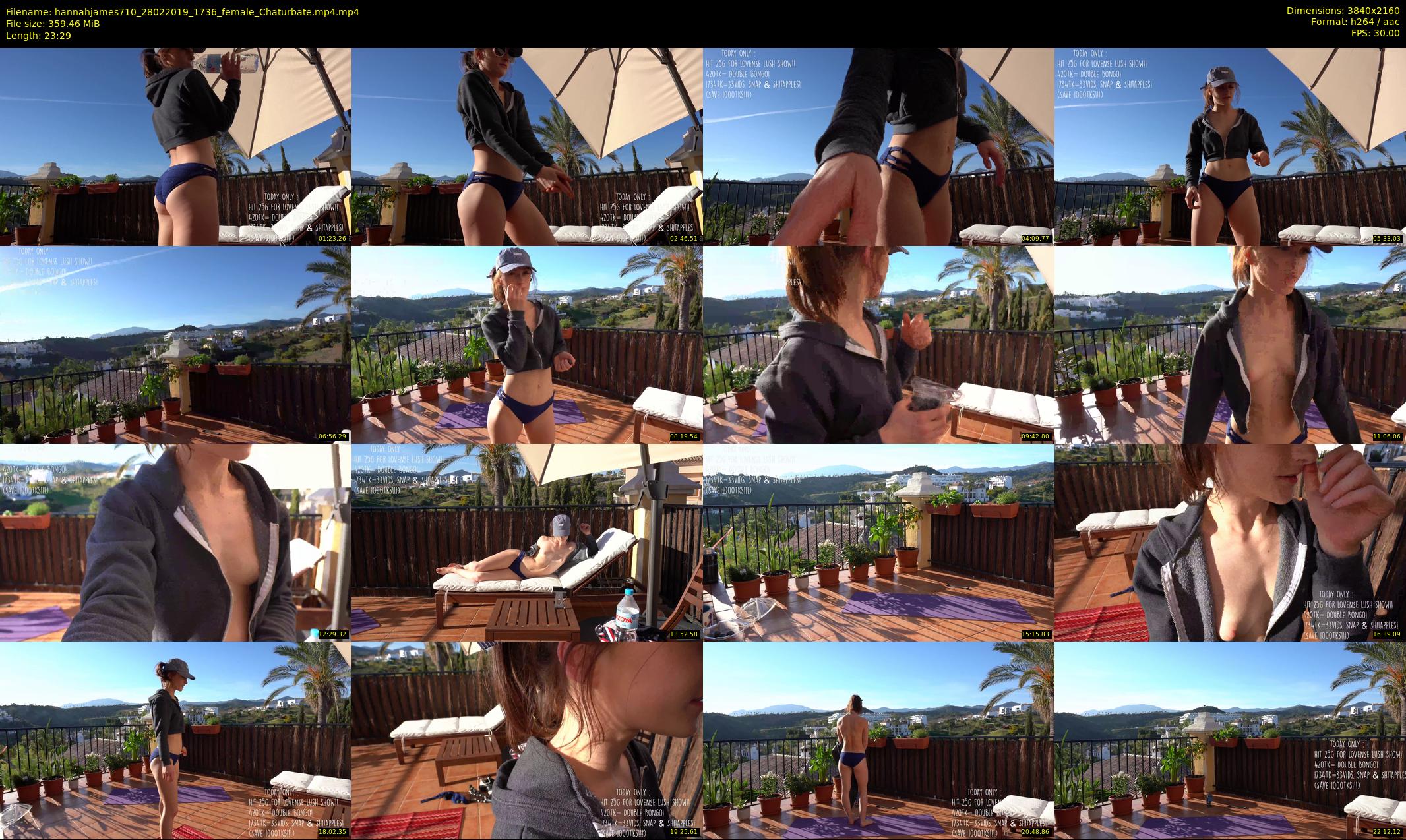 hannahjames710 — 24 minute Chaturbate female cam show recording, 4K, Feb 28, 2019
