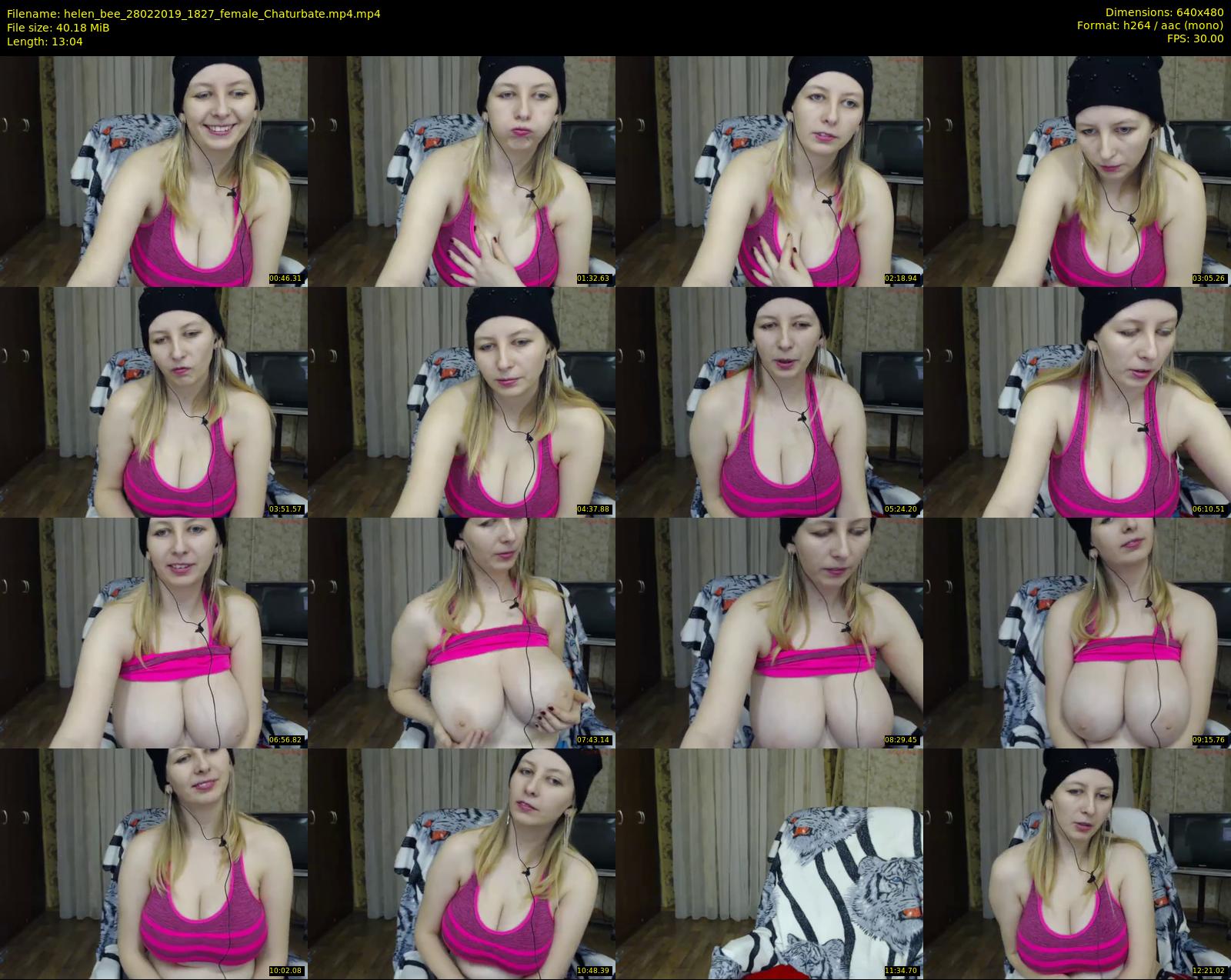 helen_bee — 14 minute Chaturbate female cam show recording, 480p, Feb 28, 2019