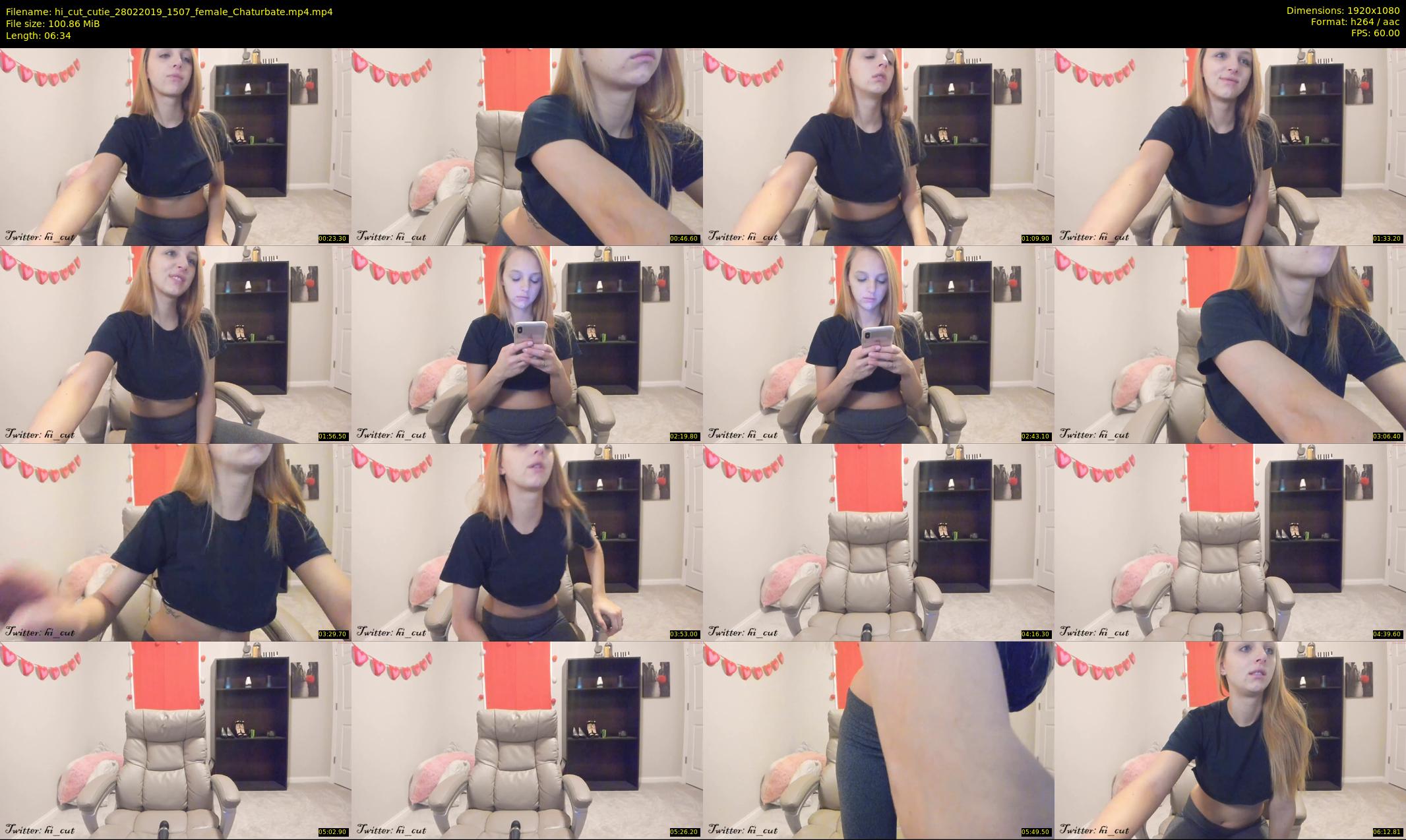 hi_cut_cutie — 7 minute Chaturbate female cam show recording, 1080p, Feb 28, 2019
