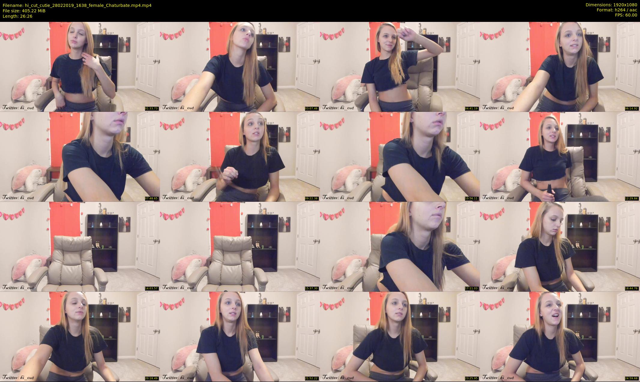 hi_cut_cutie — 27 minute Chaturbate female cam show recording, 1080p, Feb 28, 2019