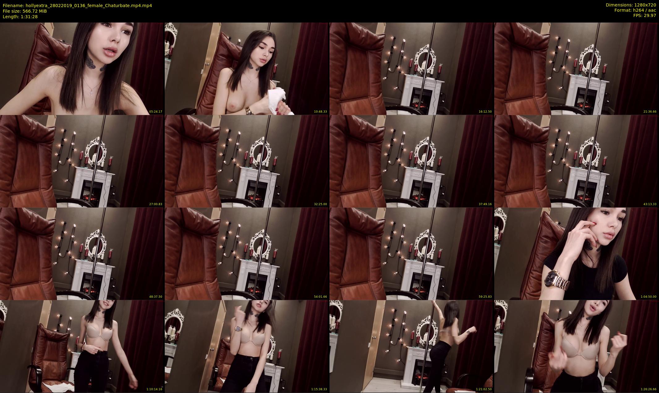 hollyextra — 92 minute Chaturbate female cam show recording, 720p, Feb 28, 2019