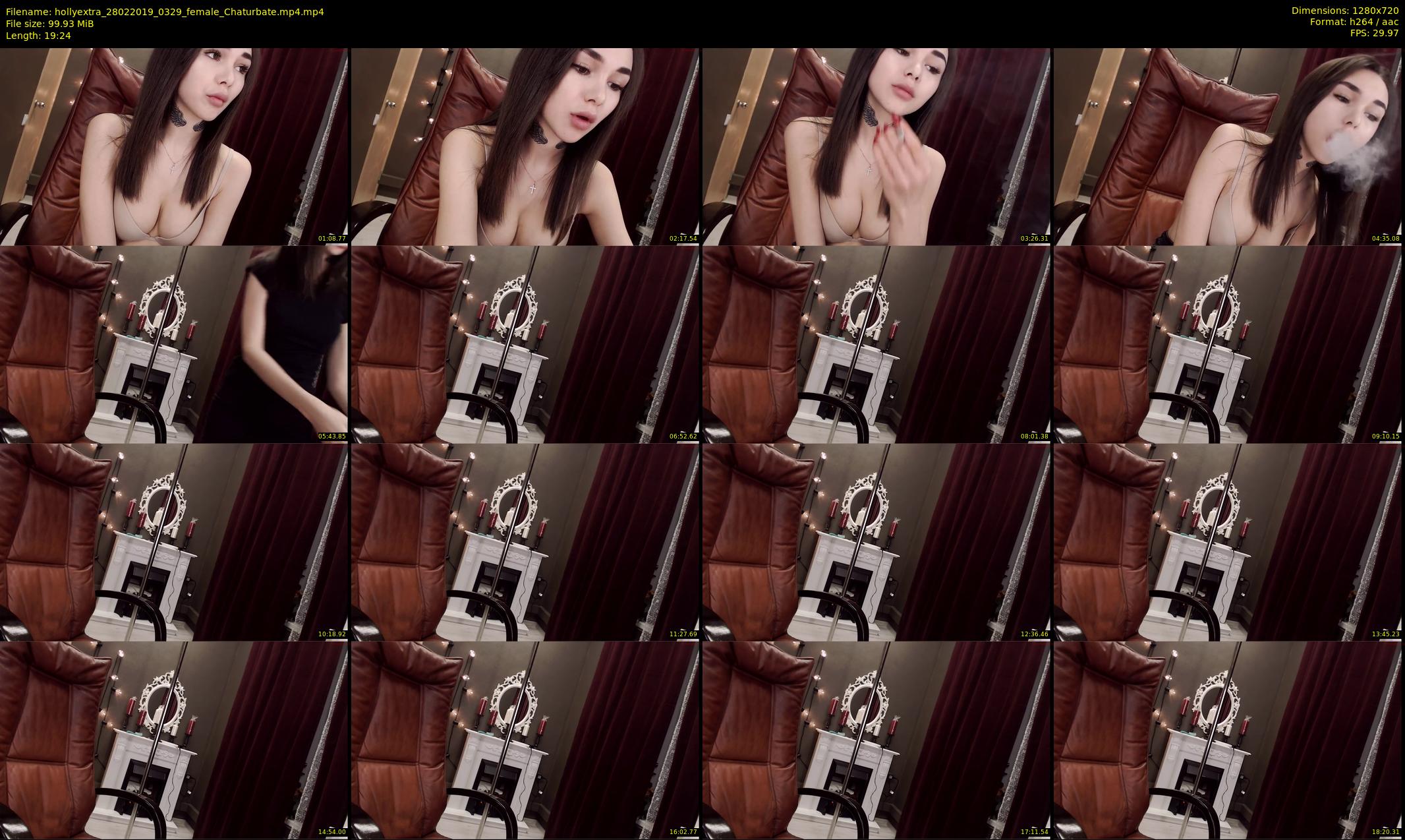 hollyextra — 20 minute Chaturbate female cam show recording, 720p, Feb 28, 2019
