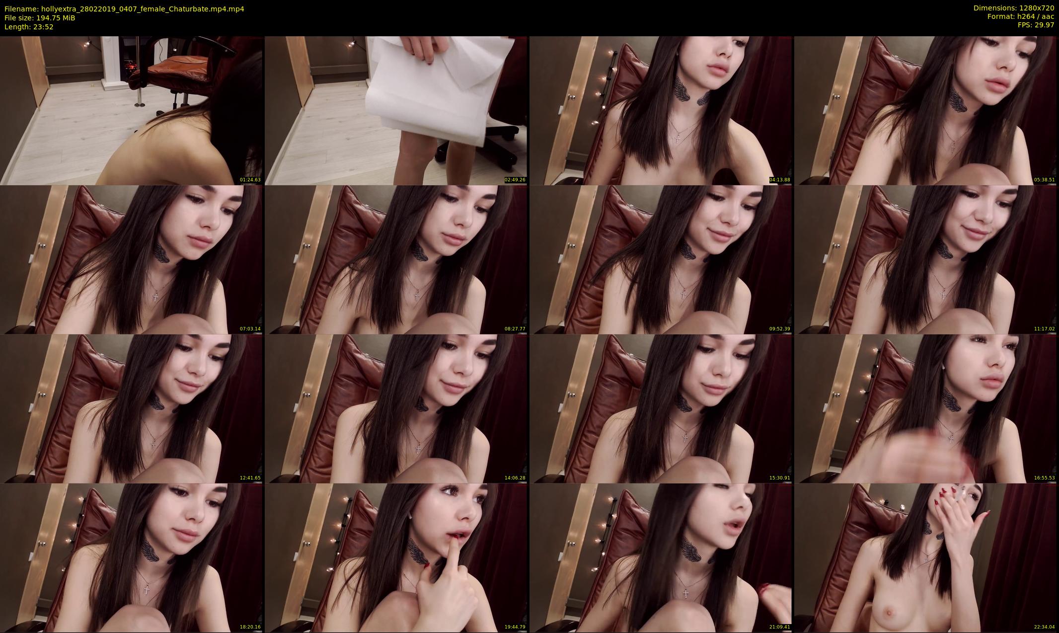 hollyextra — 24 minute Chaturbate female cam show recording, 720p, Feb 28, 2019