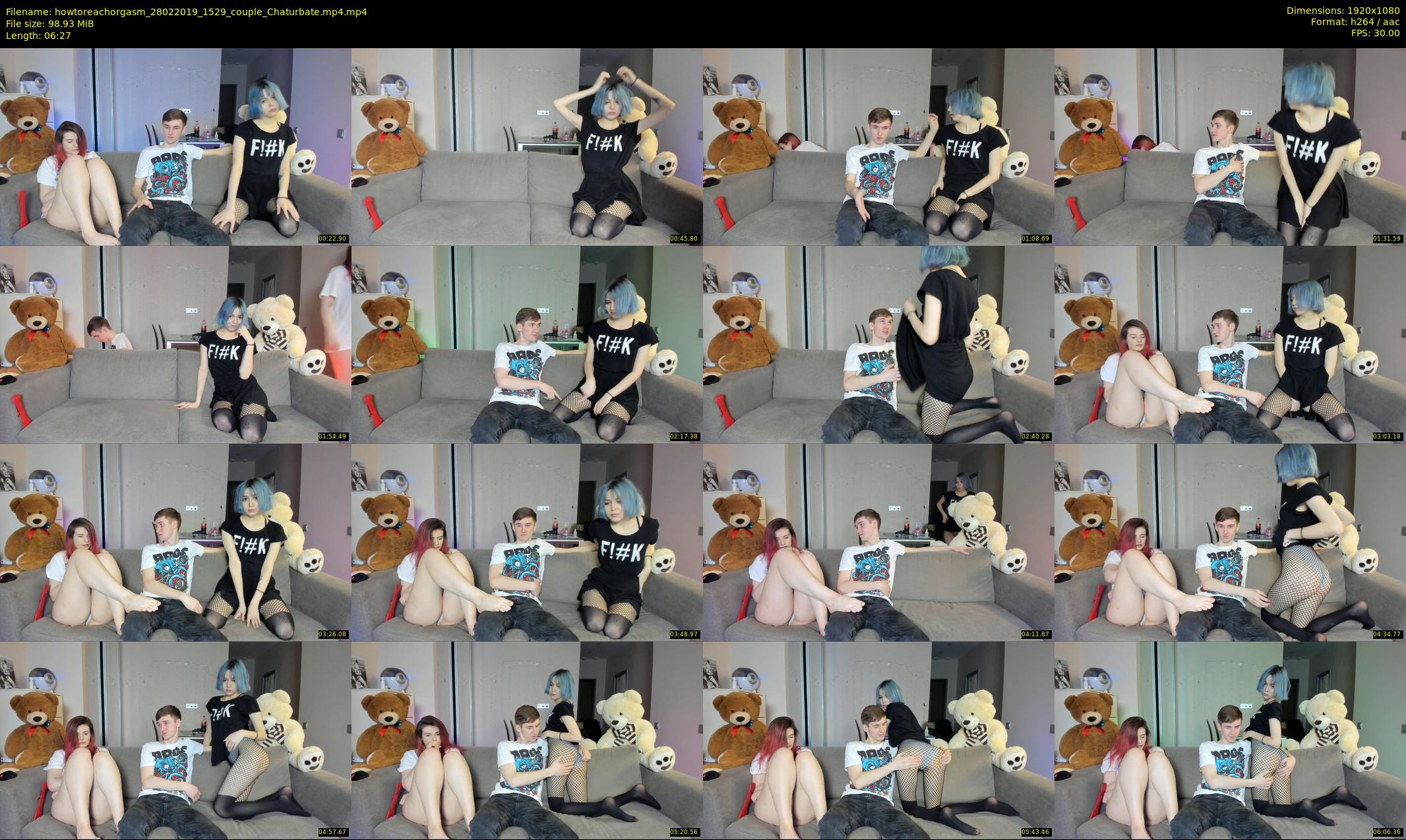 howtoreachorgasm — 7 minute Chaturbate couple cam show recording, 1080p, Feb 28, 2019