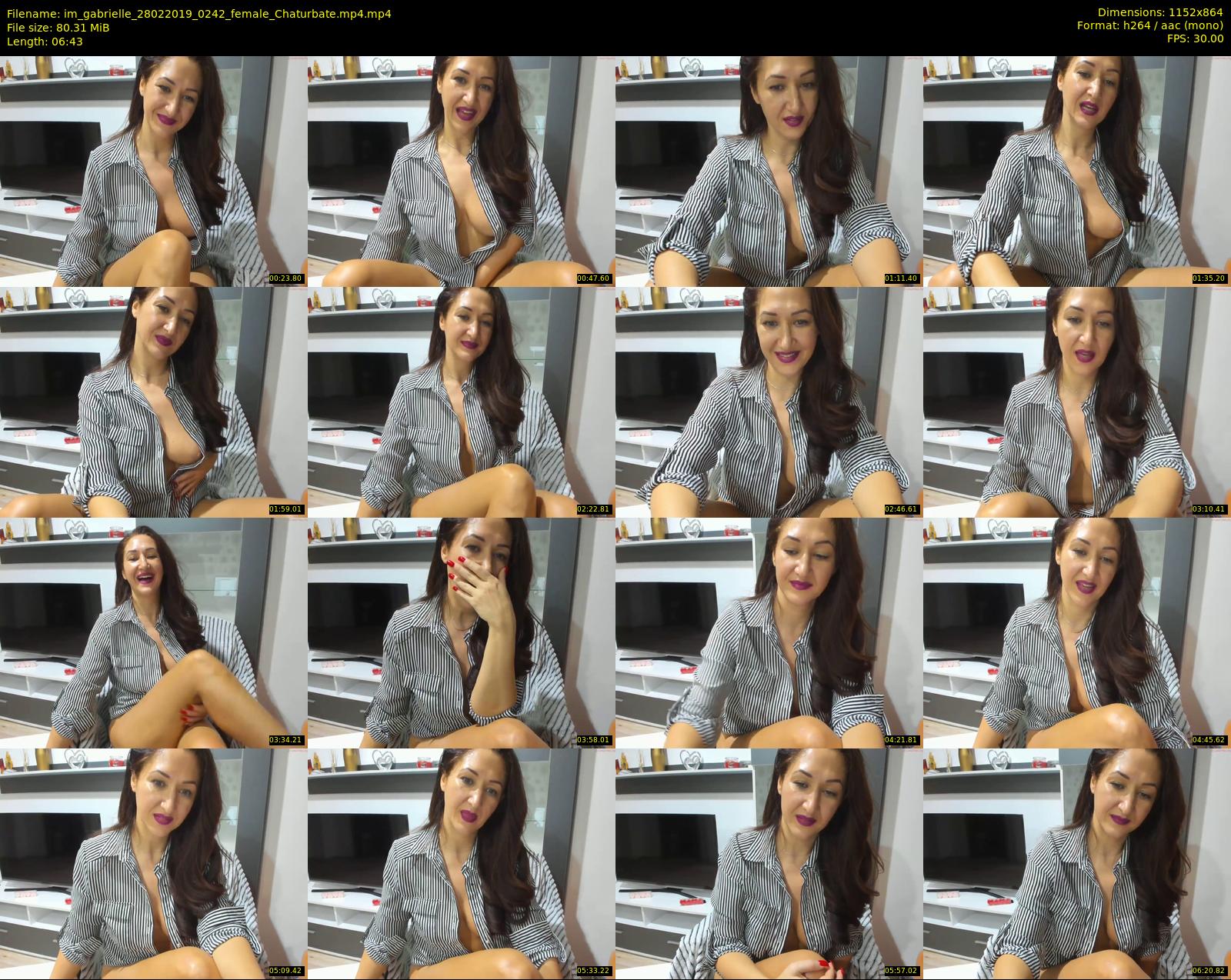 im_gabrielle — 7 minute Chaturbate female cam show recording, 720p, Feb 28, 2019