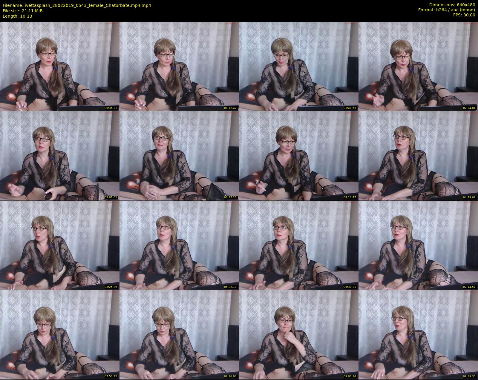 ivettasplash — 11 minute Chaturbate female cam show recording, 480p, Feb 28, 2019