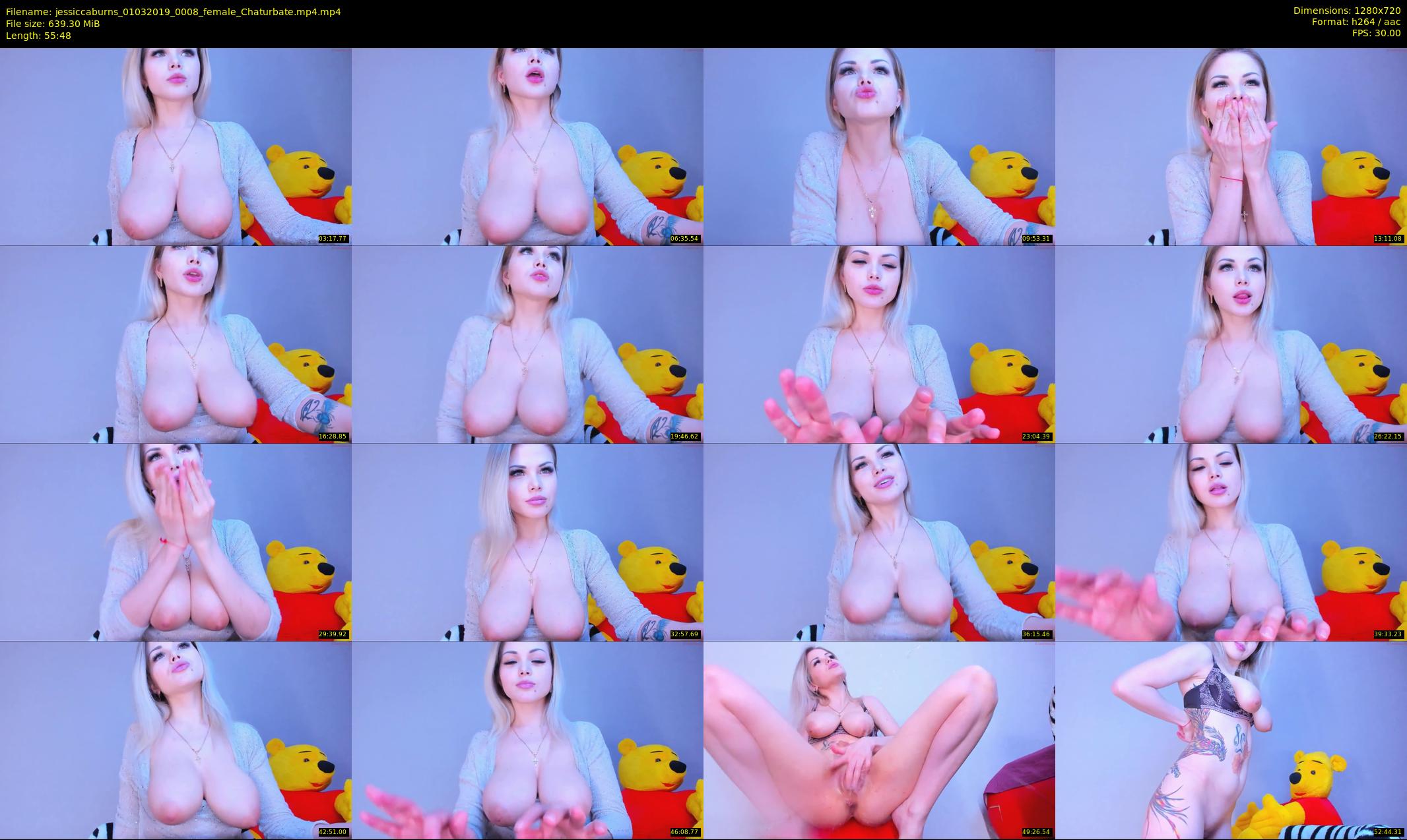 jessiccaburns — 56 minute Chaturbate female cam show recording, 720p, Mar 1, 2019