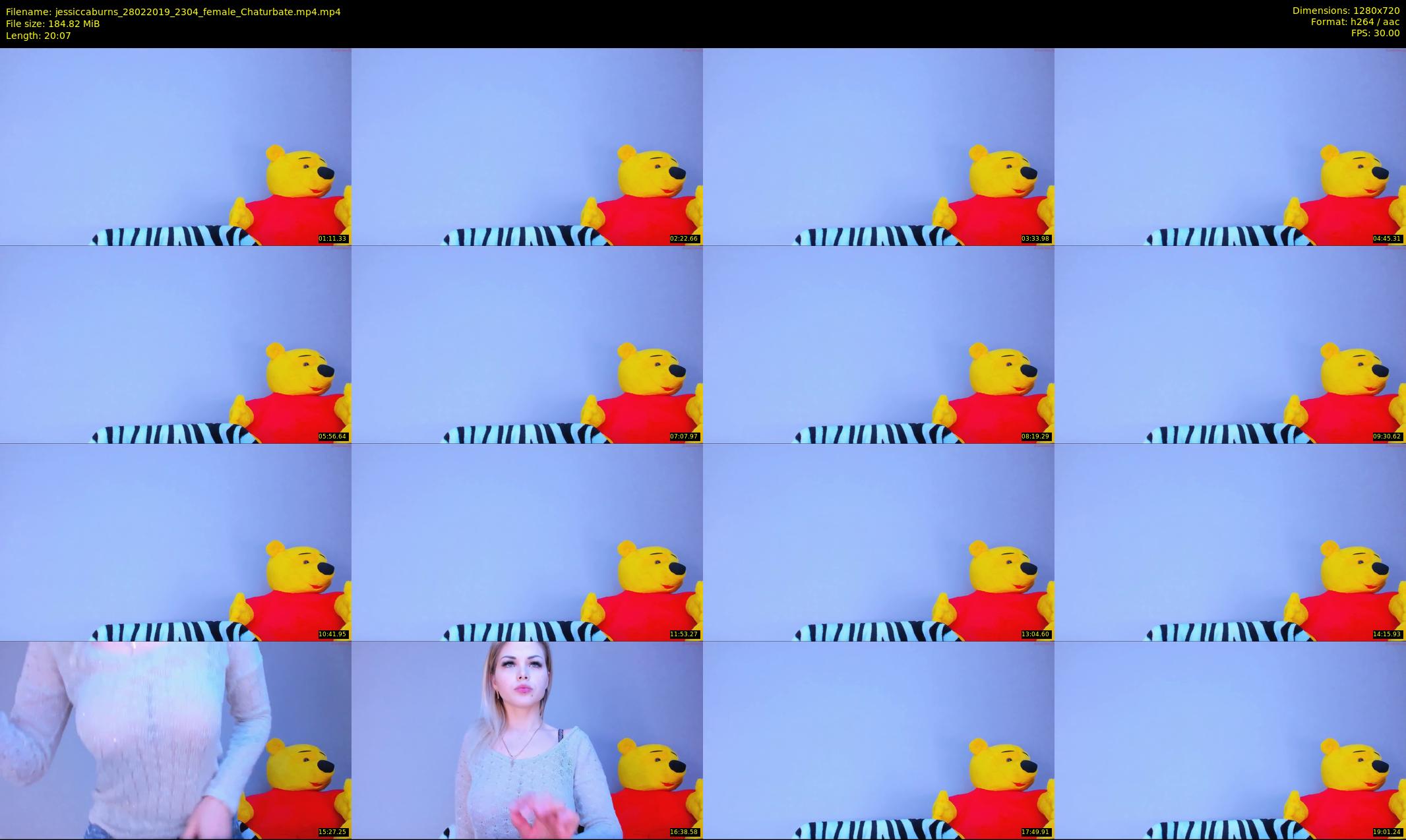 jessiccaburns — 21 minute Chaturbate female cam show recording, 720p, Feb 28, 2019