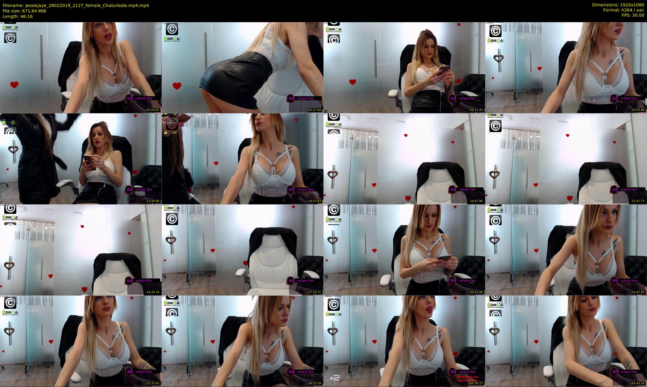 jessiejaye — 47 minute Chaturbate female cam show recording, 1080p, Feb 28, 2019
