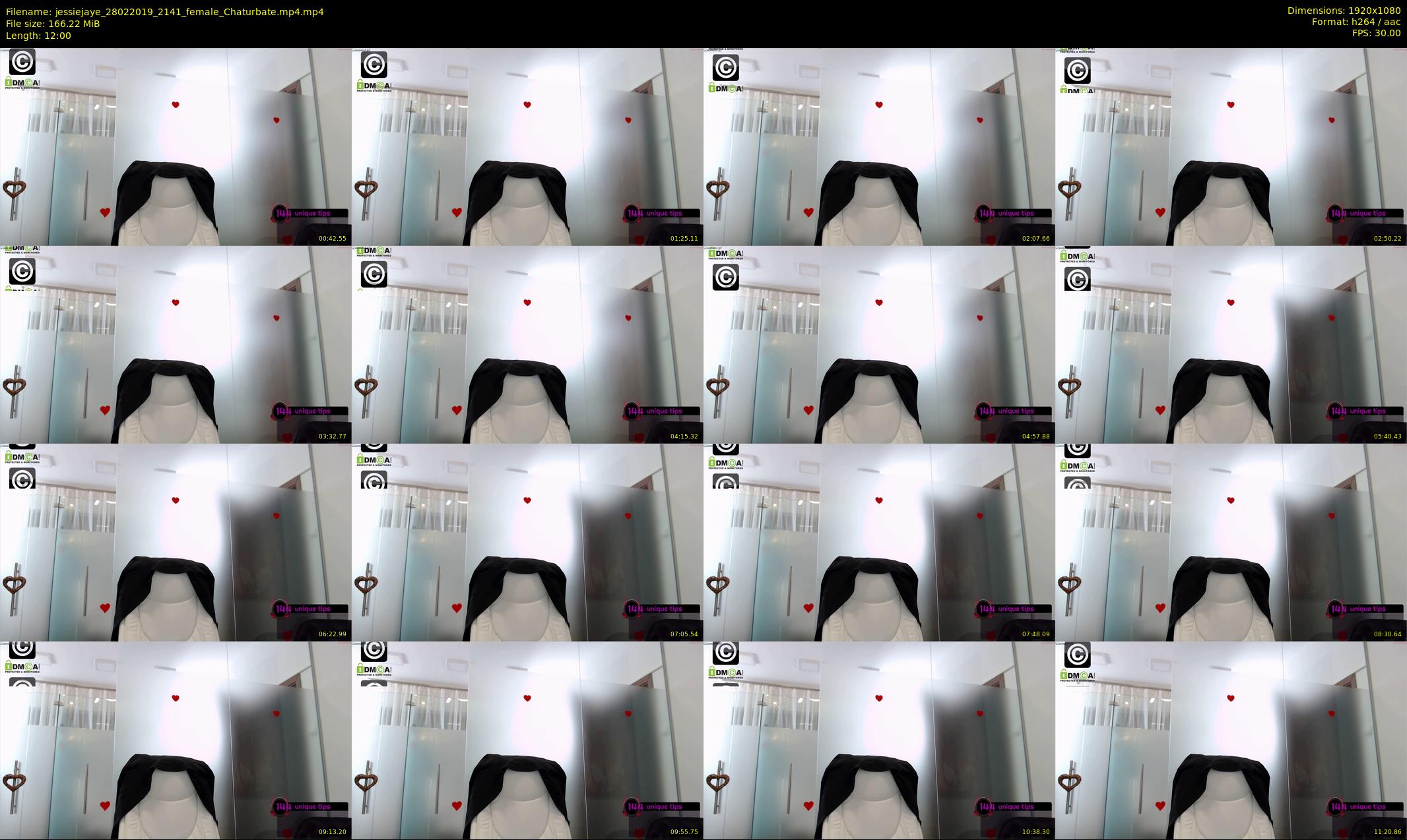 jessiejaye — 12 minute Chaturbate female cam show recording, 1080p, Feb 28, 2019