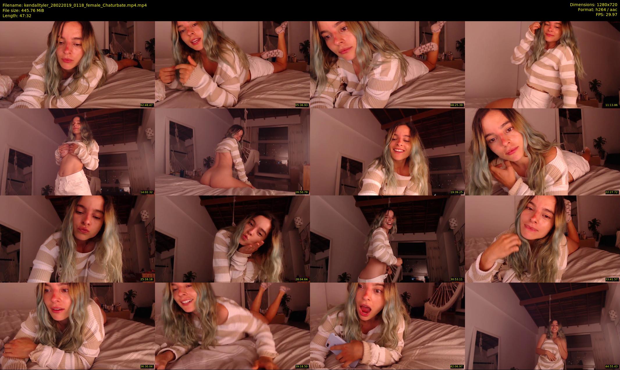 kendalltyler — 48 minute Chaturbate female cam show recording, 720p, Feb 28, 2019