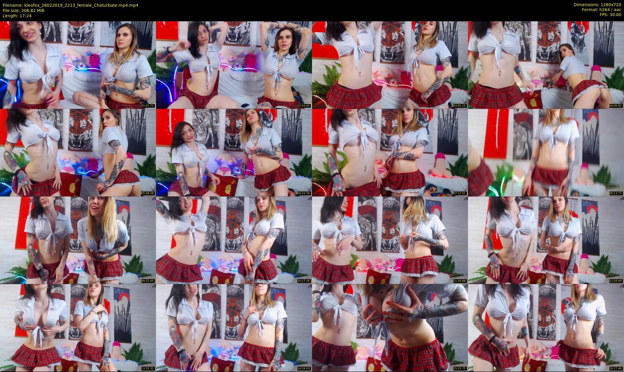 kleofox — 18 minute Chaturbate female cam show recording, 720p, Feb 28, 2019