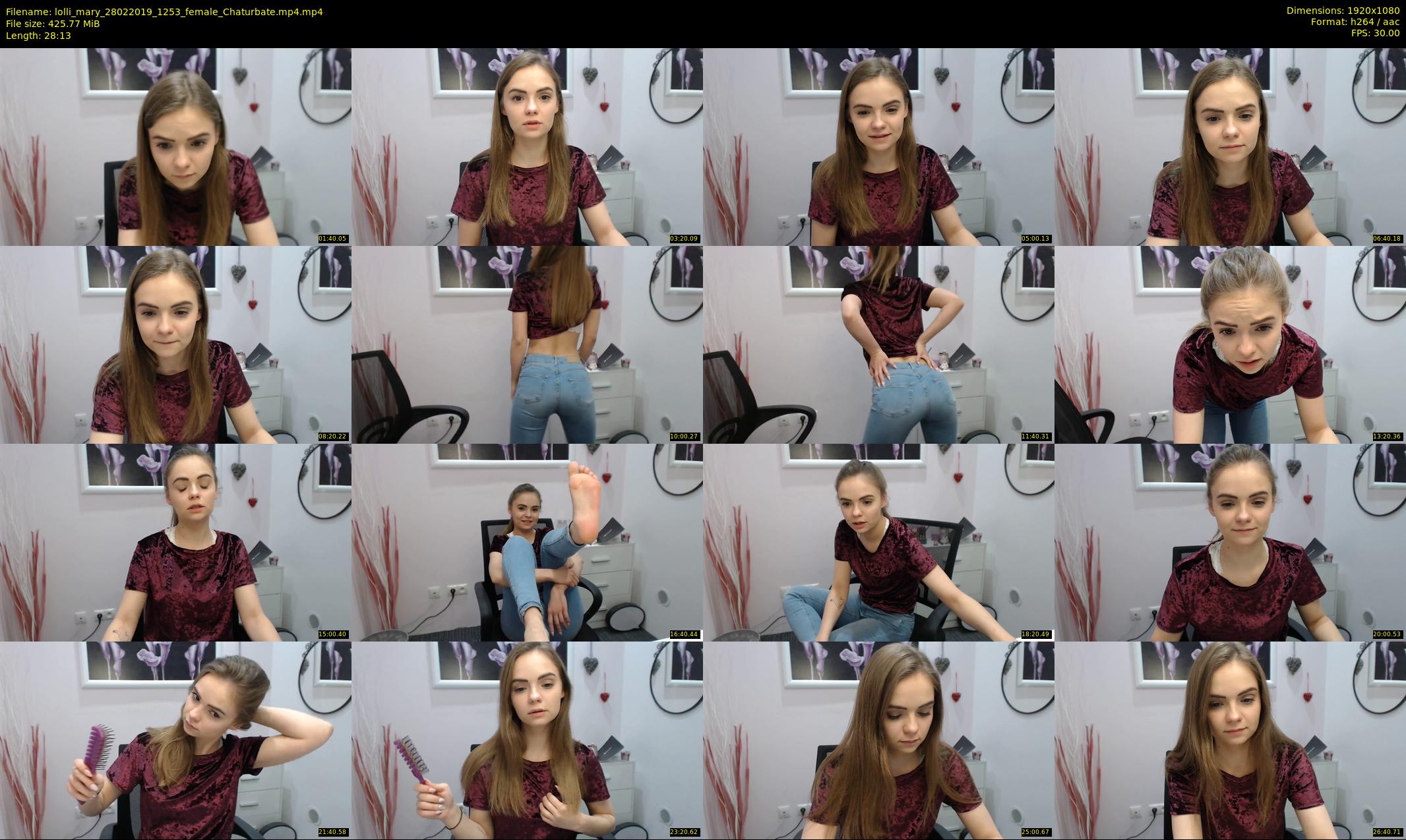 lolli_mary — 29 minute Chaturbate female cam show recording, 1080p, Feb 28, 2019