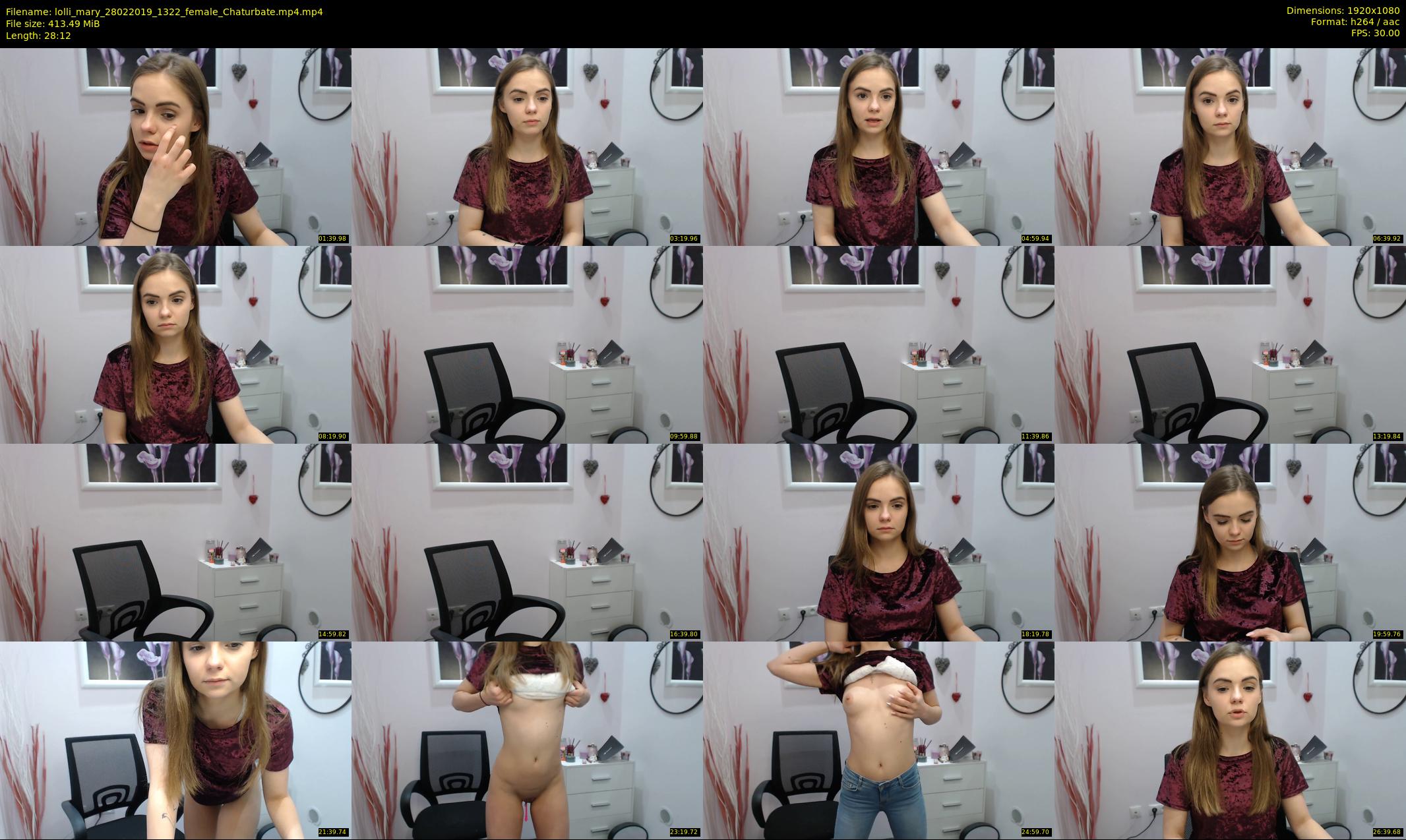 lolli_mary — 29 minute Chaturbate female cam show recording, 1080p, Feb 28, 2019