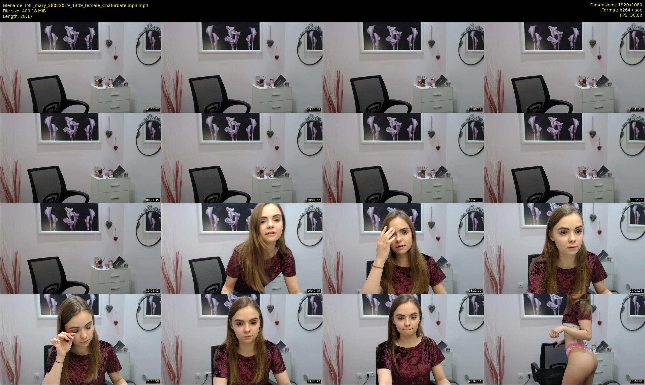 lolli_mary — 29 minute Chaturbate female cam show recording, 1080p, Feb 28, 2019