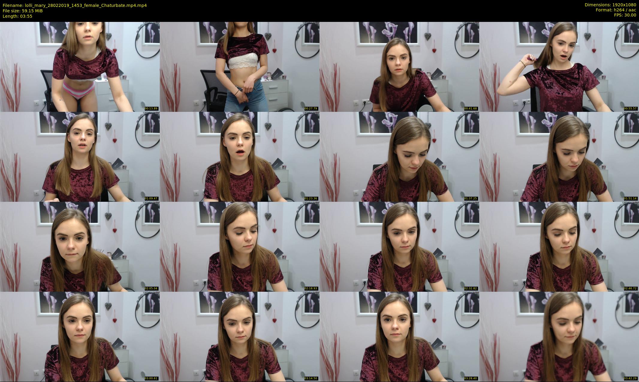 lolli_mary — 4 minute Chaturbate female cam show recording, 1080p, Feb 28, 2019