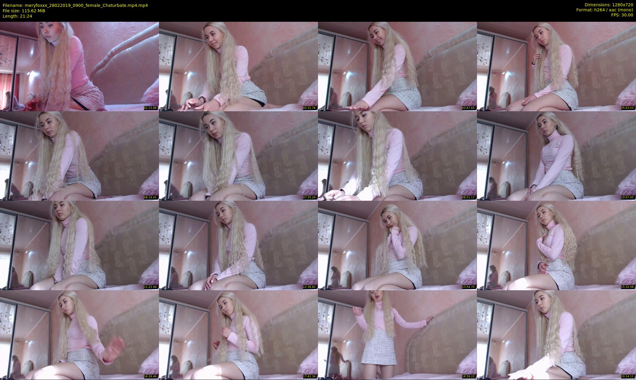 meryfoxxx — 22 minute Chaturbate female cam show recording, 720p, Feb 28, 2019