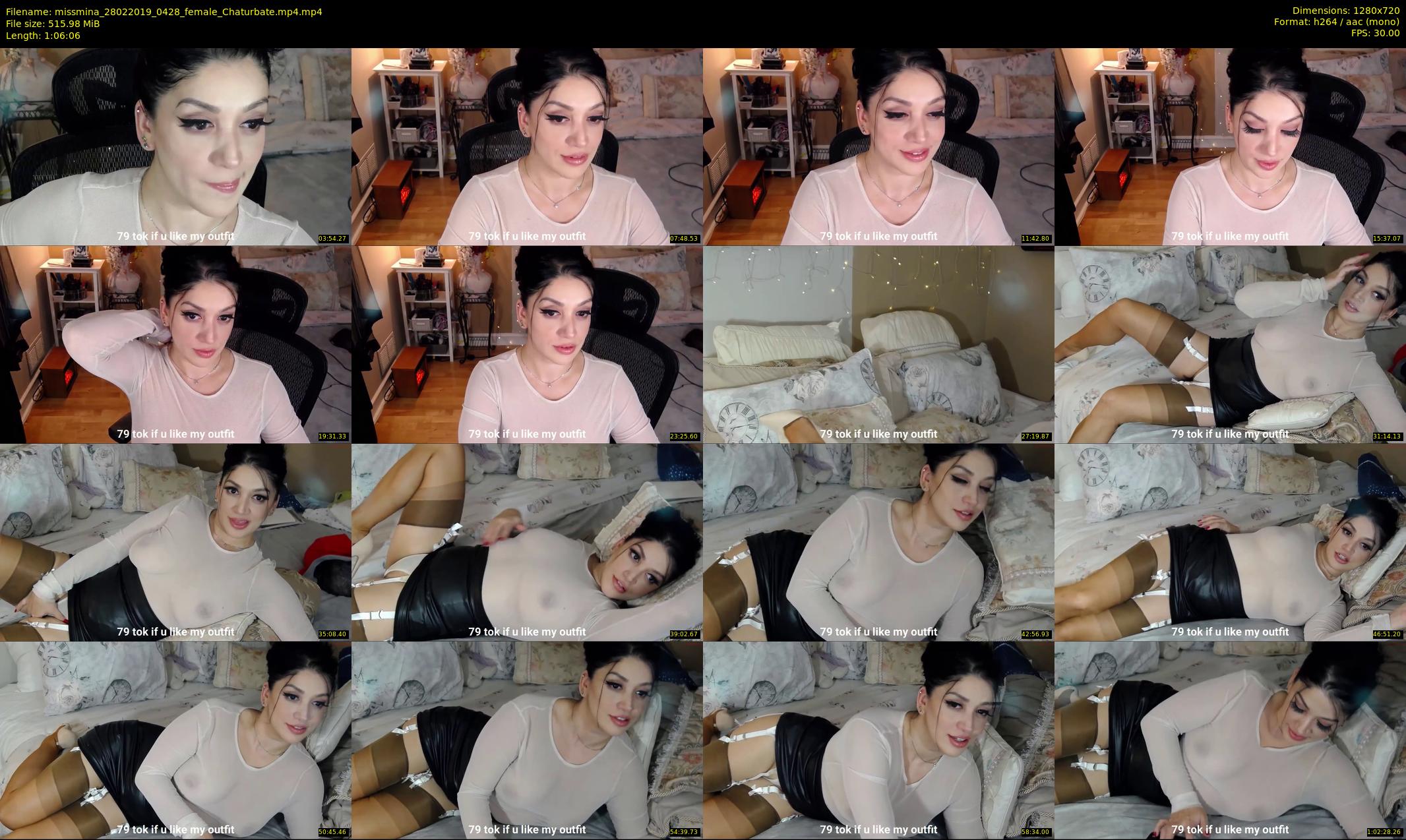 missmina — 67 minute Chaturbate female cam show recording, 720p, Feb 28, 2019