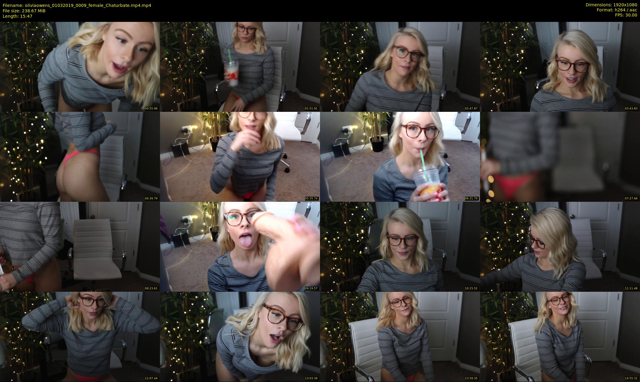 oliviaowens — 16 minute Chaturbate female cam show recording, 1080p, Mar 1, 2019