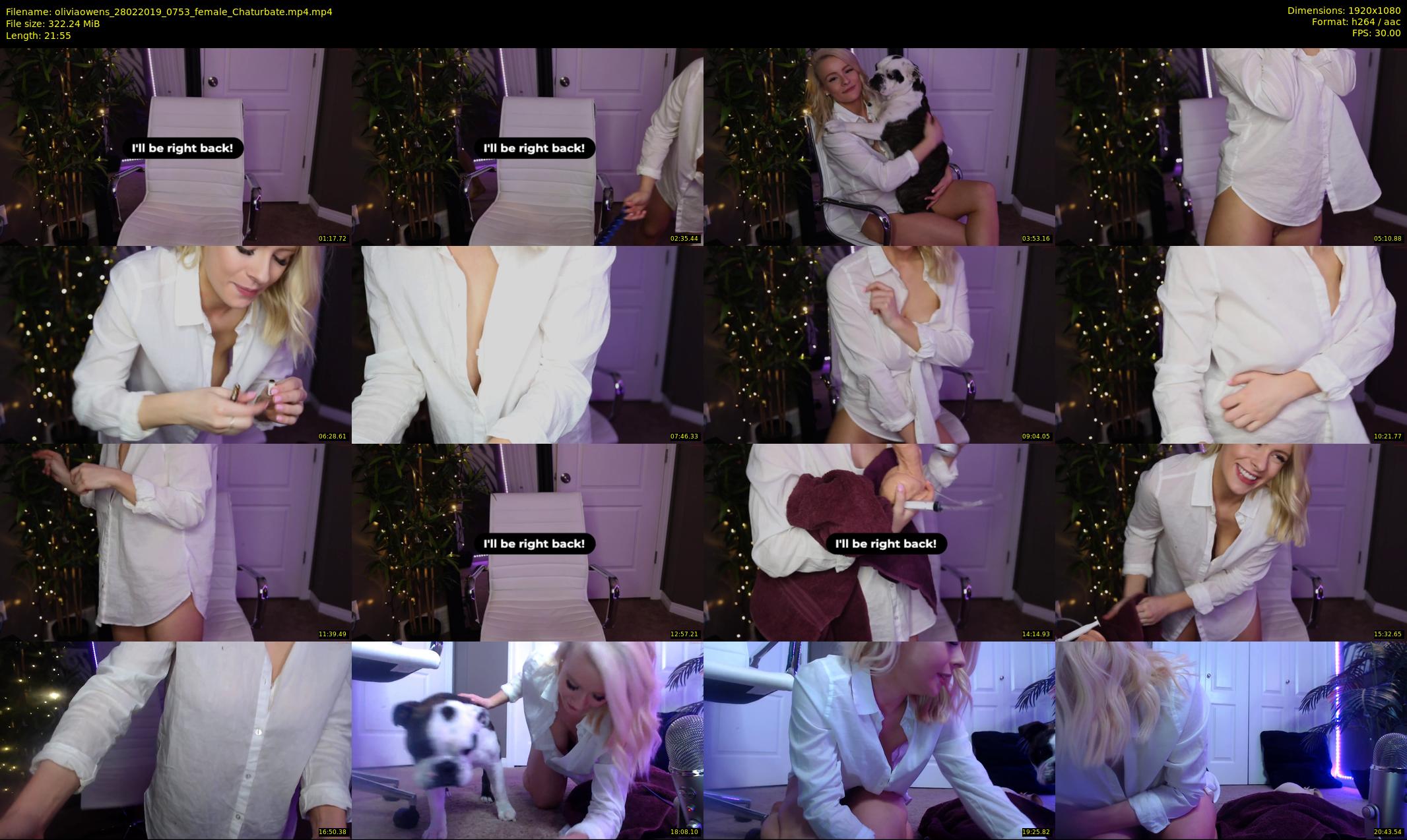 oliviaowens — 22 minute Chaturbate female cam show recording, 1080p, Feb 28, 2019