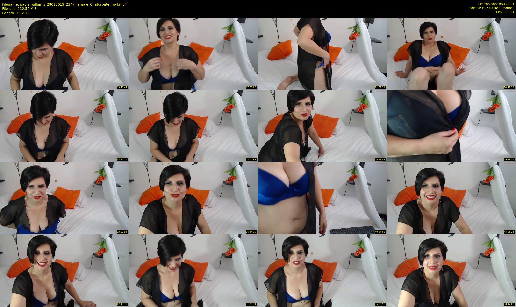 paola_williams — 63 minute Chaturbate female cam show recording, 480p, Feb 28, 2019