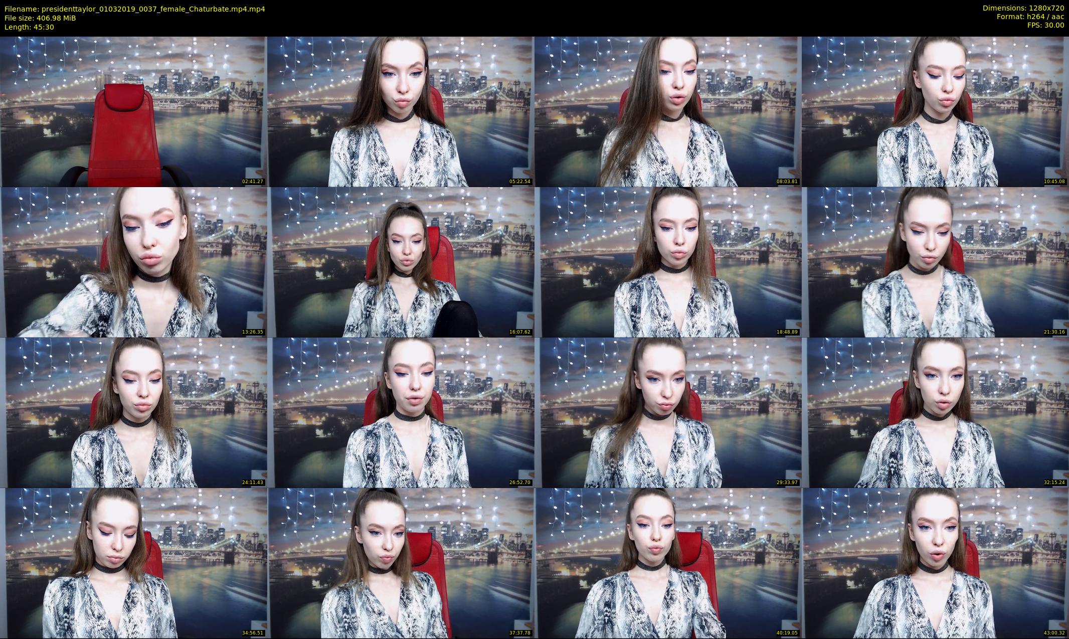 presidenttaylor — 46 minute Chaturbate female cam show recording, 720p, Mar 1, 2019