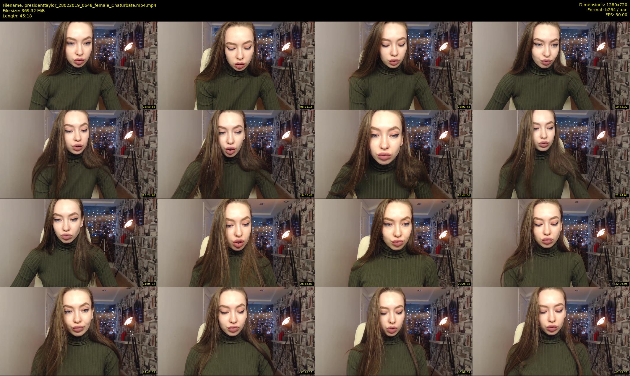 presidenttaylor — 46 minute Chaturbate female cam show recording, 720p, Feb 28, 2019