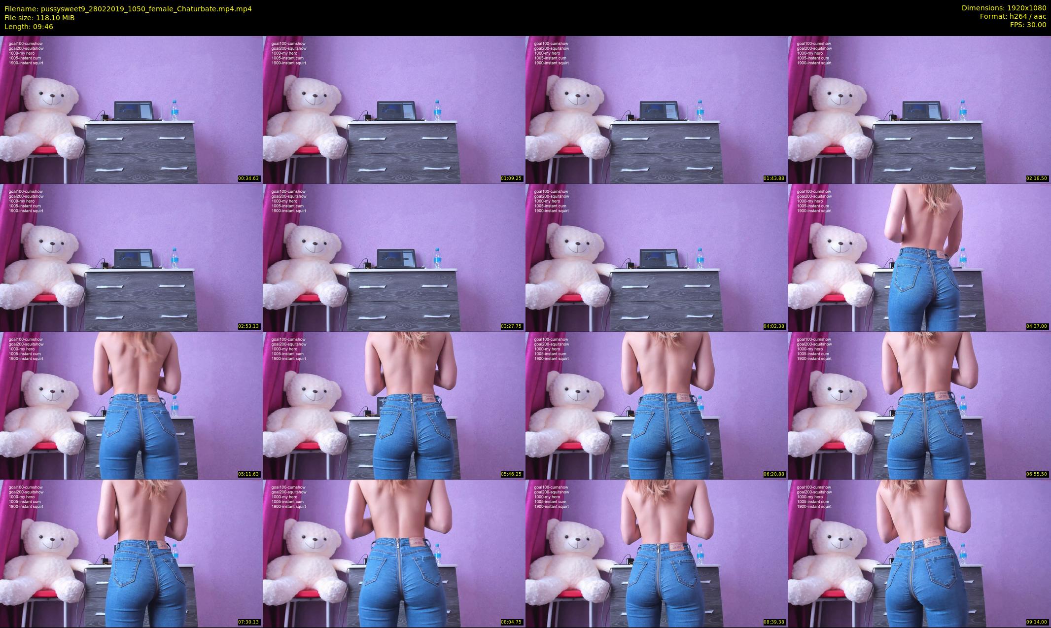 pussysweet9 — 10 minute Chaturbate female cam show recording, 1080p, Feb 28, 2019