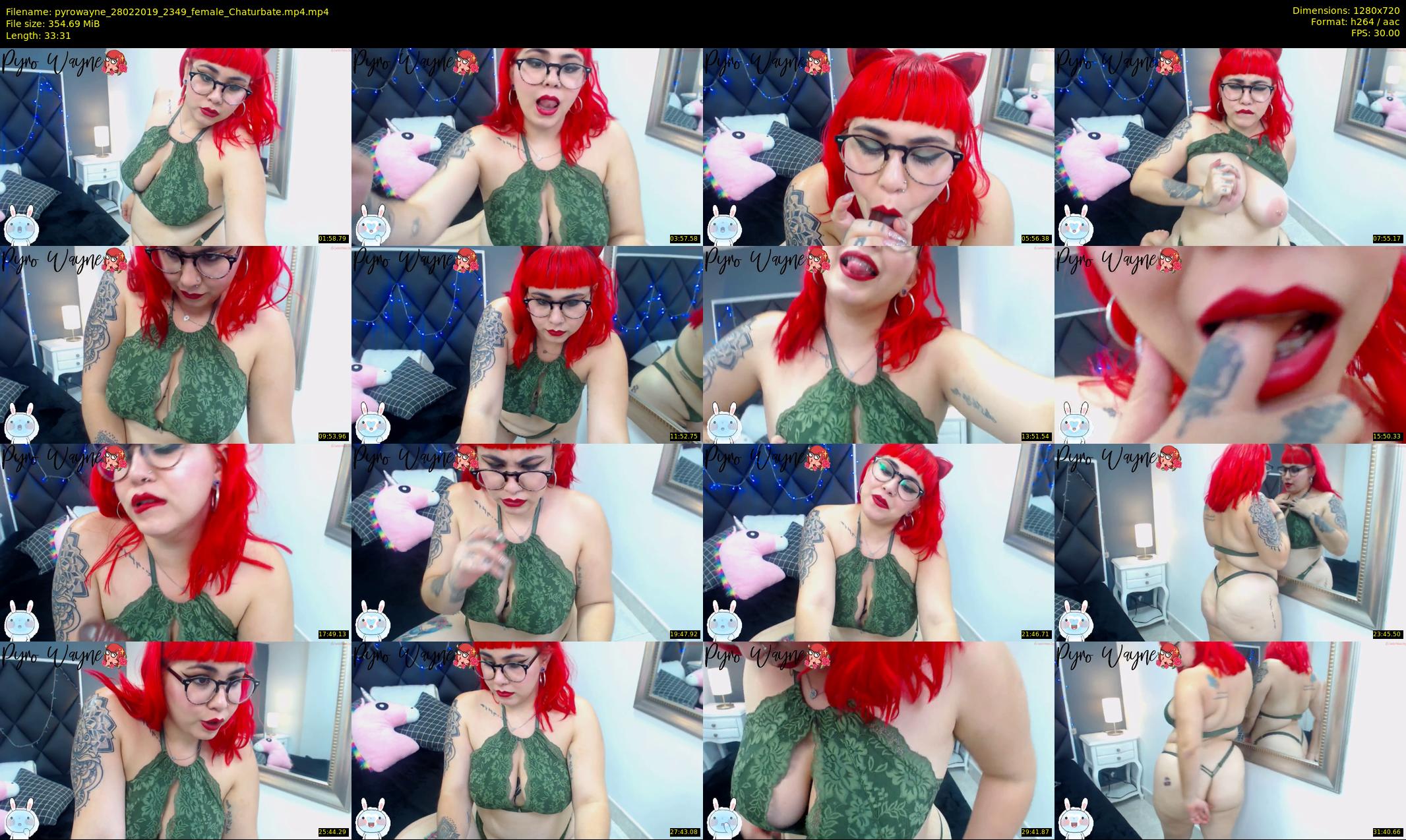 pyrowayne — 34 minute Chaturbate female cam show recording, 720p, Feb 28, 2019