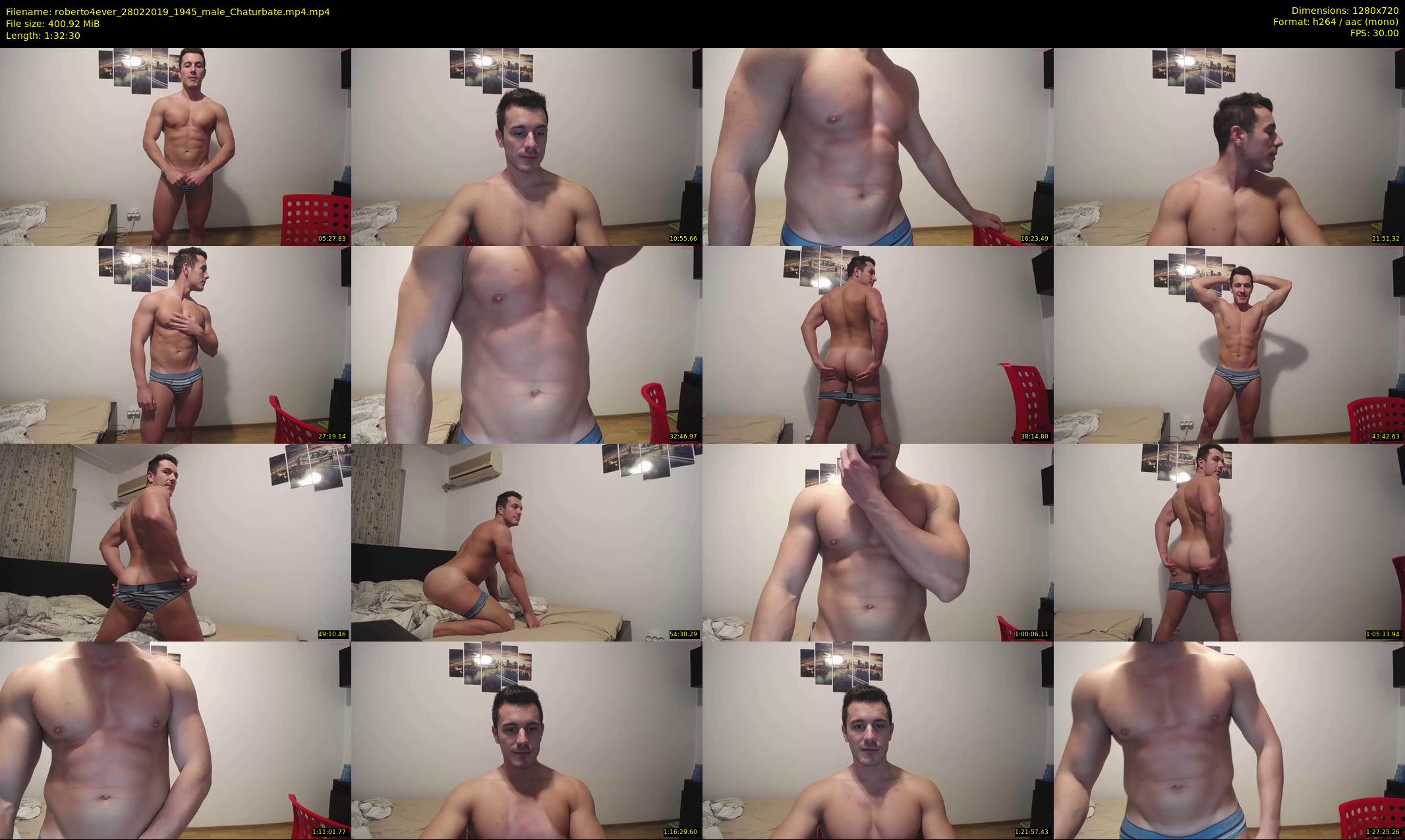 roberto4ever — 93 minute Chaturbate male cam show recording, 720p, Feb 28, 2019