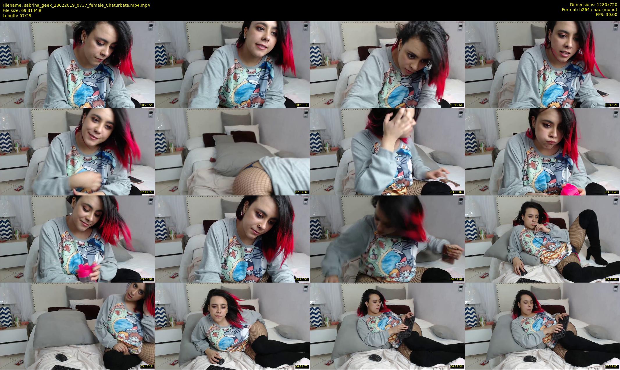 sabrina_geek — 8 minute Chaturbate female cam show recording, 720p, Feb 28, 2019