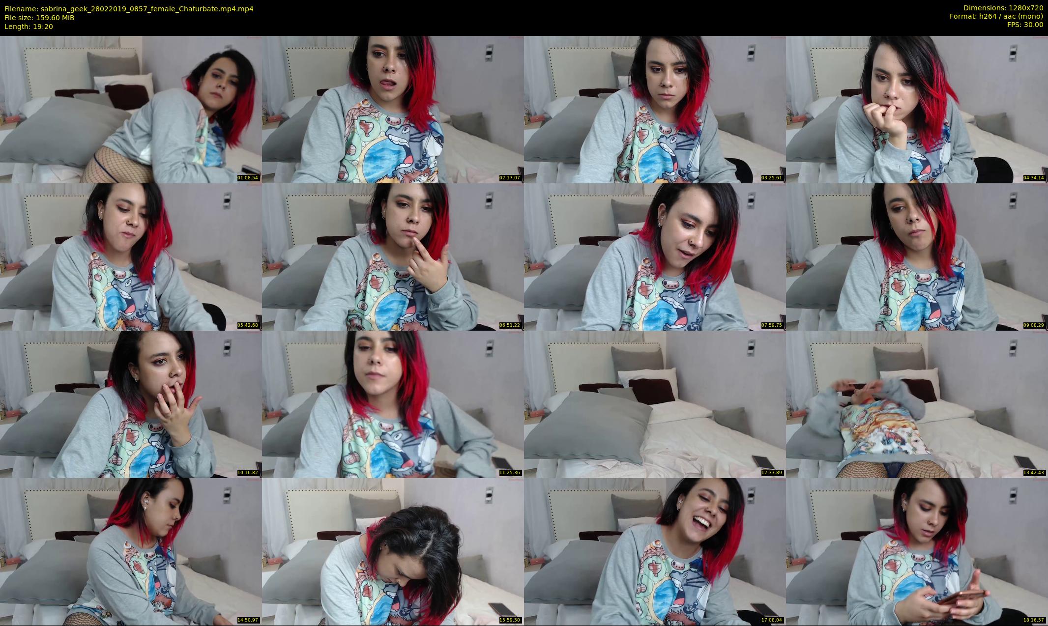sabrina_geek — 20 minute Chaturbate female cam show recording, 720p, Feb 28, 2019