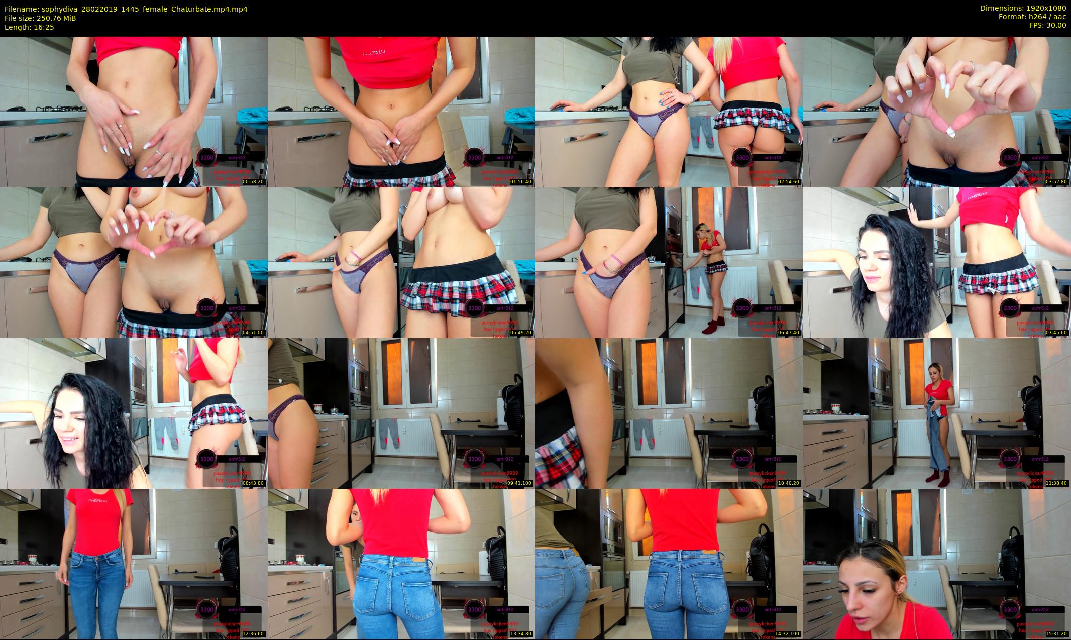 sophydiva — 17 minute Chaturbate female cam show recording, 1080p, Feb 28, 2019