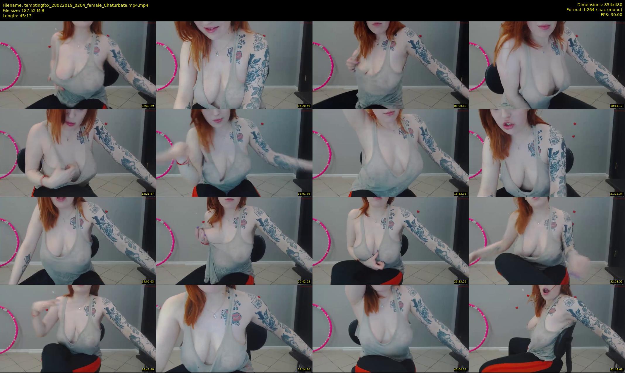 temptingfox — 46 minute Chaturbate female cam show recording, 480p, Feb 28, 2019