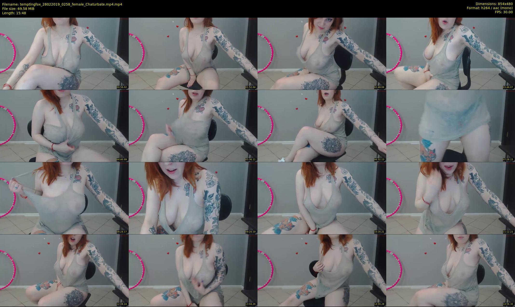 temptingfox — 16 minute Chaturbate female cam show recording, 480p, Feb 28, 2019
