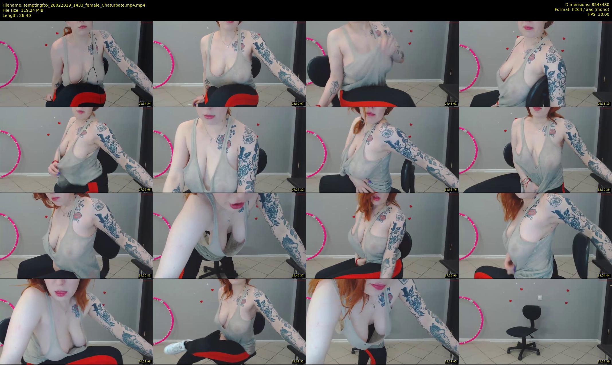 temptingfox — 27 minute Chaturbate female cam show recording, 480p, Feb 28, 2019
