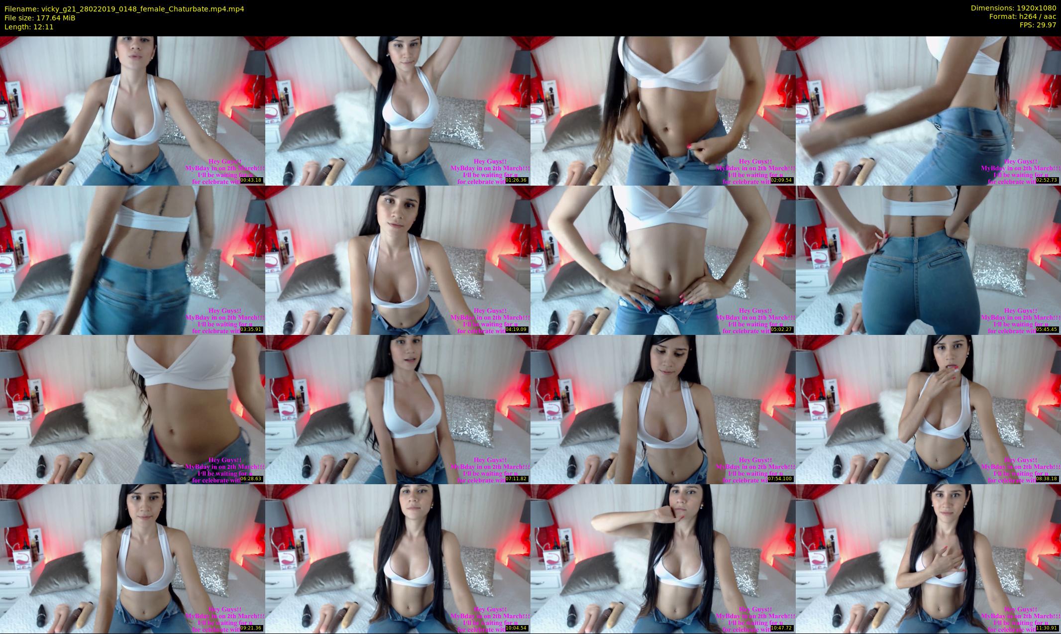 vicky_g21 — 13 minute Chaturbate female cam show recording, 1080p, Feb 28, 2019