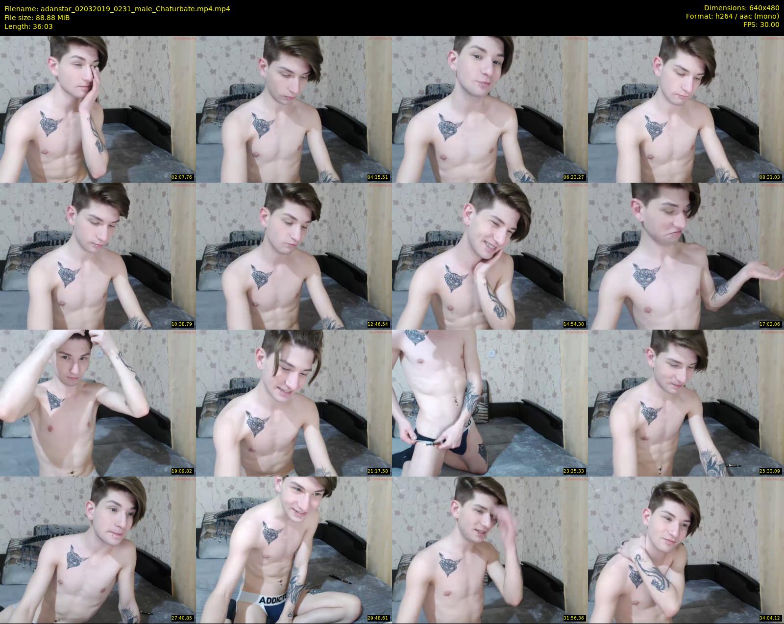 adanstar — 37 minute Chaturbate male cam show recording, 480p, Mar 2, 2019