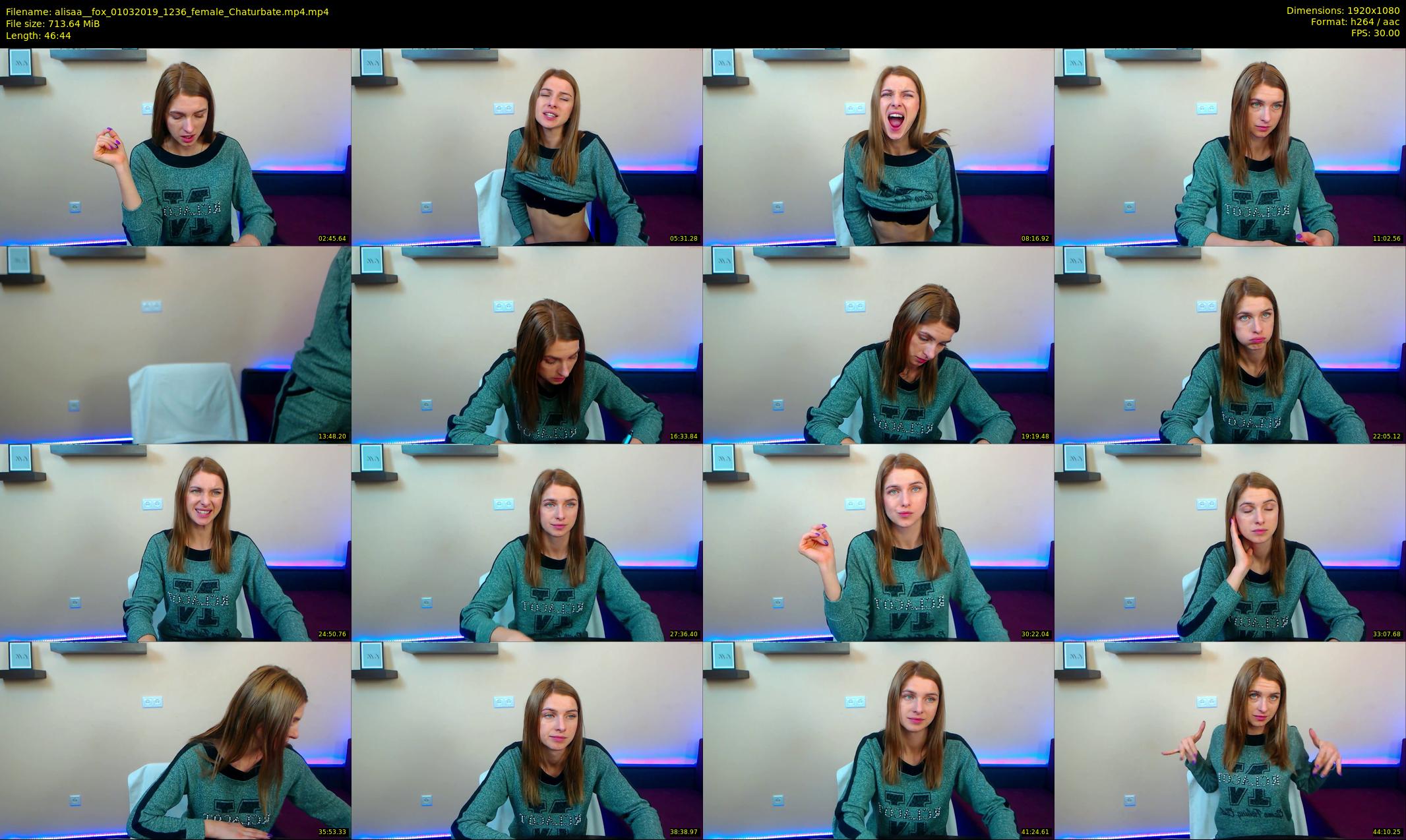alisaa__fox — 47 minute Chaturbate female cam show recording, 1080p, Mar 1, 2019